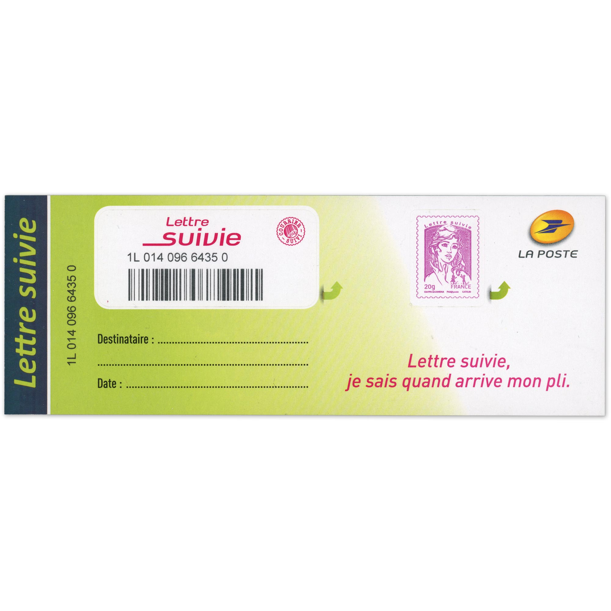 FRANCE, TIMBRE N° 1177A "MARIANNE ET LA JEUNESSE" LETTRE SUIVIE LS1 20G - 2015