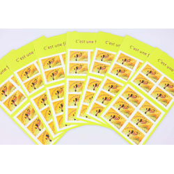 LOT 15 CARNETS AUTOADHÉSIFS BC40 FILLE TIMBRES NEUFS** 0.50€ X 10 FACIALE 75€