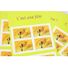 LOT 15 CARNETS AUTOADHÉSIFS BC40 FILLE TIMBRES NEUFS** 0.50€ X 10 FACIALE 75€