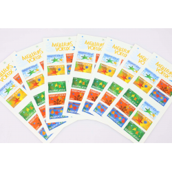 LOT 15 CARNETS AUTOADHÉSIFS BC44 VOEUX TIMBRES NEUFS** 0.50€ X 10 FACIALE 75€