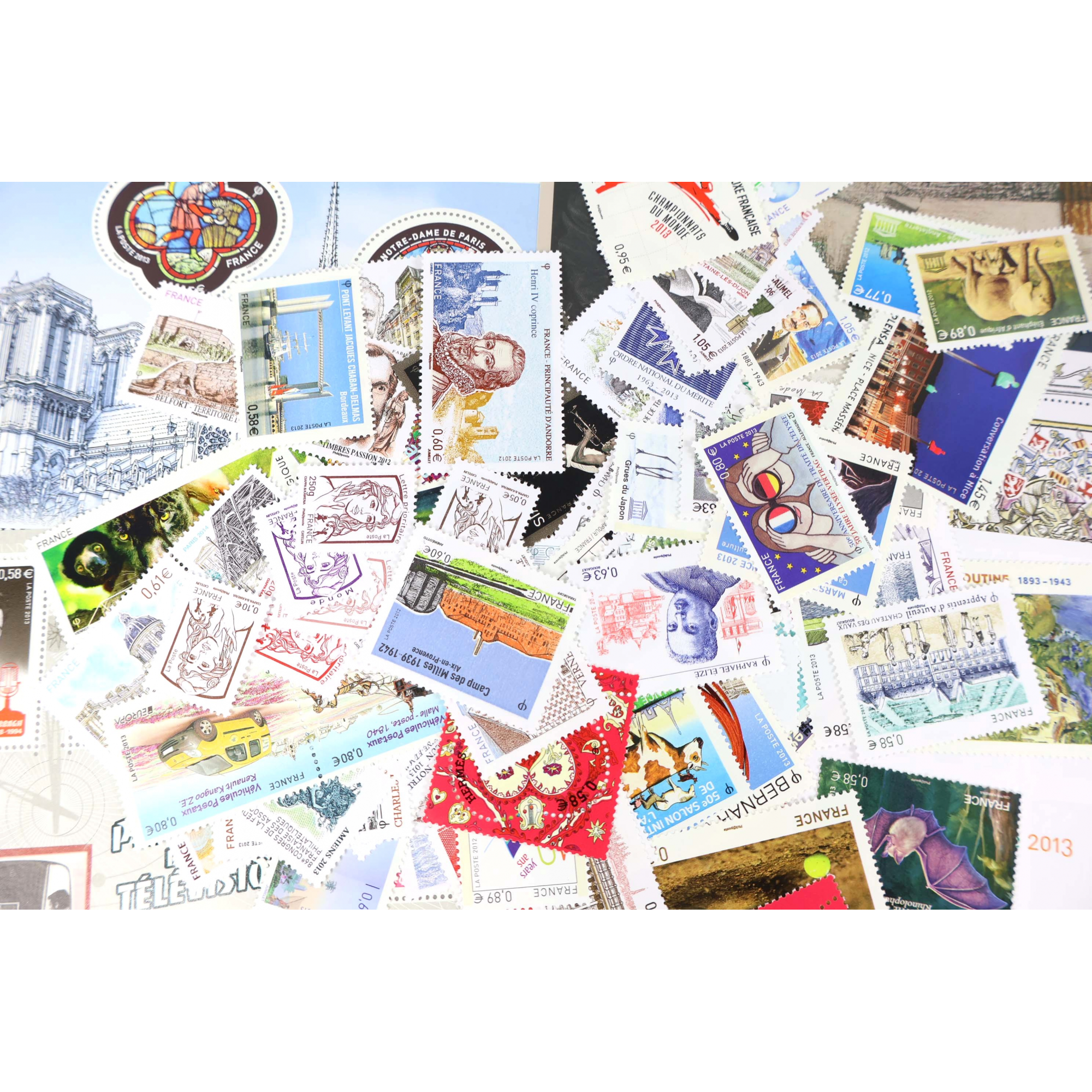 FRANCE LOT DE TIMBRES ET BLOCS/FEUILLETS EN EUROS NEUFS** DE 2012 À 2014 VF 208€