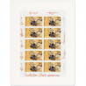 PA N°_61 BIPLAN BREGUET XIV 1997 FEUILLE COLLECTOR 10 timbres