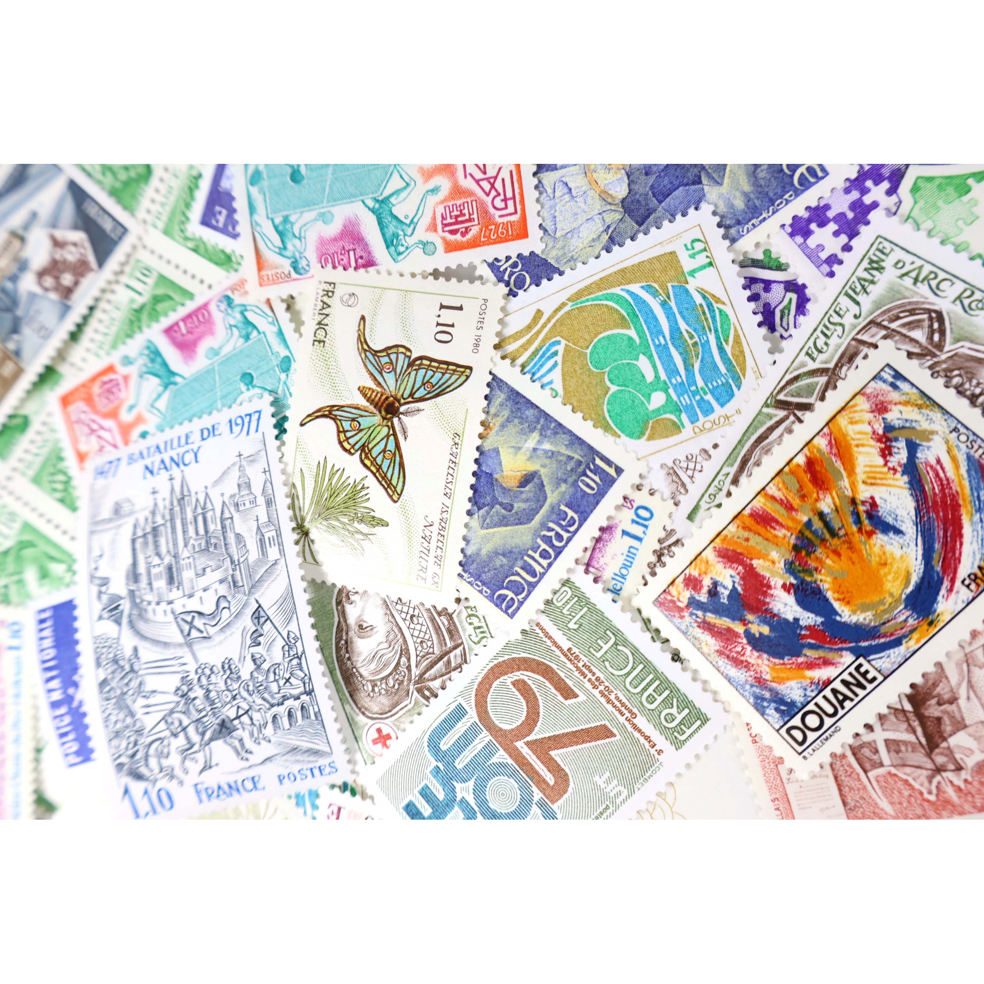 LOT DE 300 TIMBRES FRANCE NEUFS AFFRANCHISSEMENT 1,10 FRANCS, SOUS FACIALE