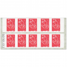 CARNET TIMBRES FRANCE, N° 3744-C2 VARIÉTÉ COUVERTURE DÉCALÉE, MARIANNE LAMOUCHE