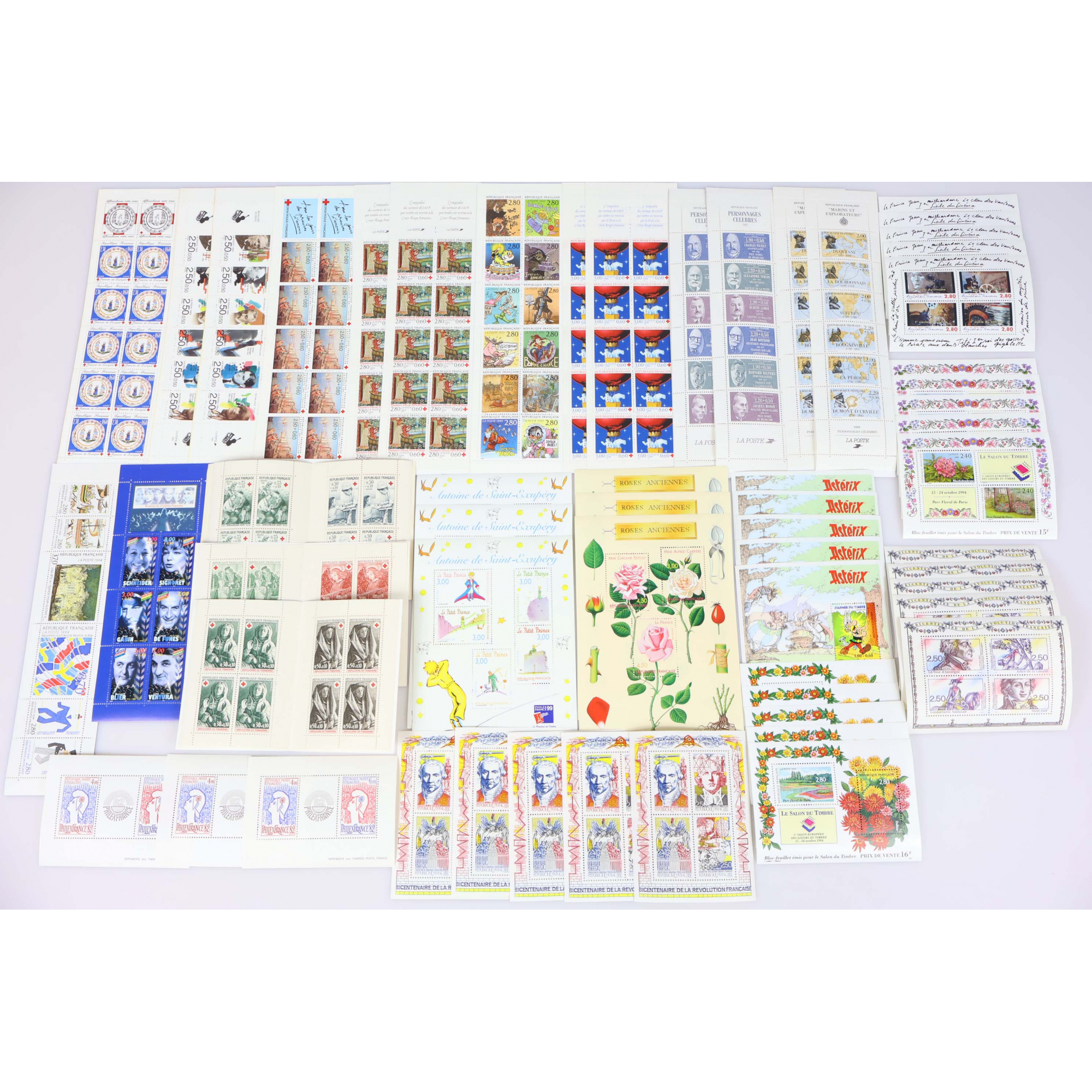 LOT TIMBRES EN FRANCS POUR AFFRANCHIR, BLOCS/CARNETS NEUFS, VALEUR FACIALE 100€