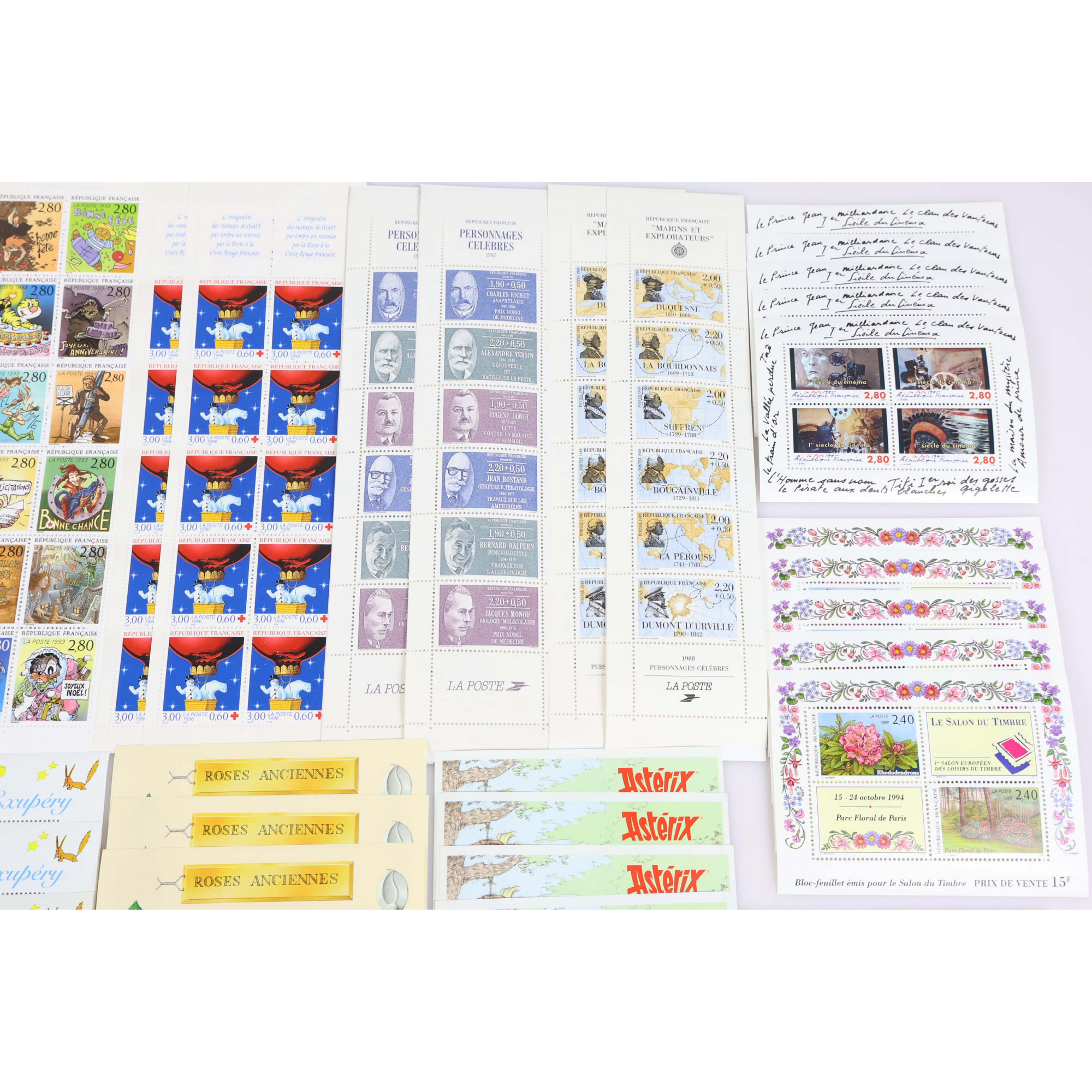 LOT TIMBRES EN FRANCS POUR AFFRANCHIR, BLOCS/CARNETS NEUFS, VALEUR FACIALE 100€