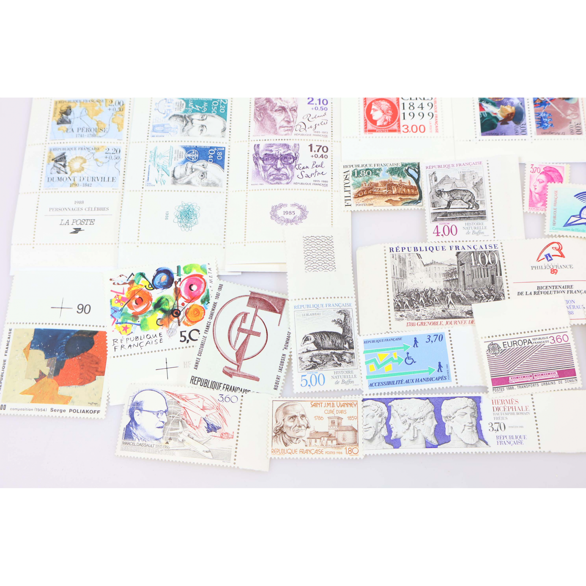 LOT TIMBRES EN FRANCS POUR AFFRANCHIR, VRAC/CARNETS NEUFS, VALEUR FACIALE 100€