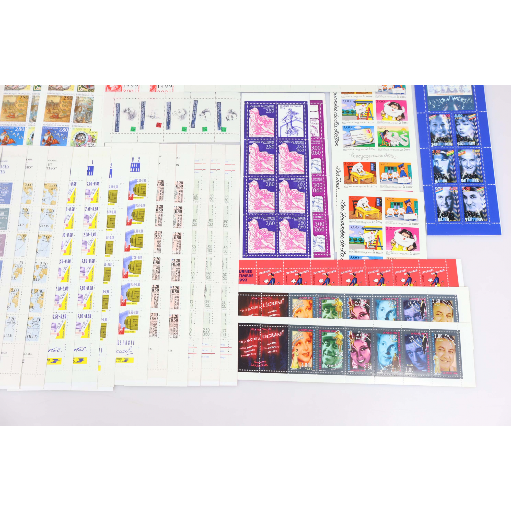 FRANCE, LOT DE CARNETS EN FRANCS TIMBRES NEUFS** VALEUR FACIALE 1230 FFr