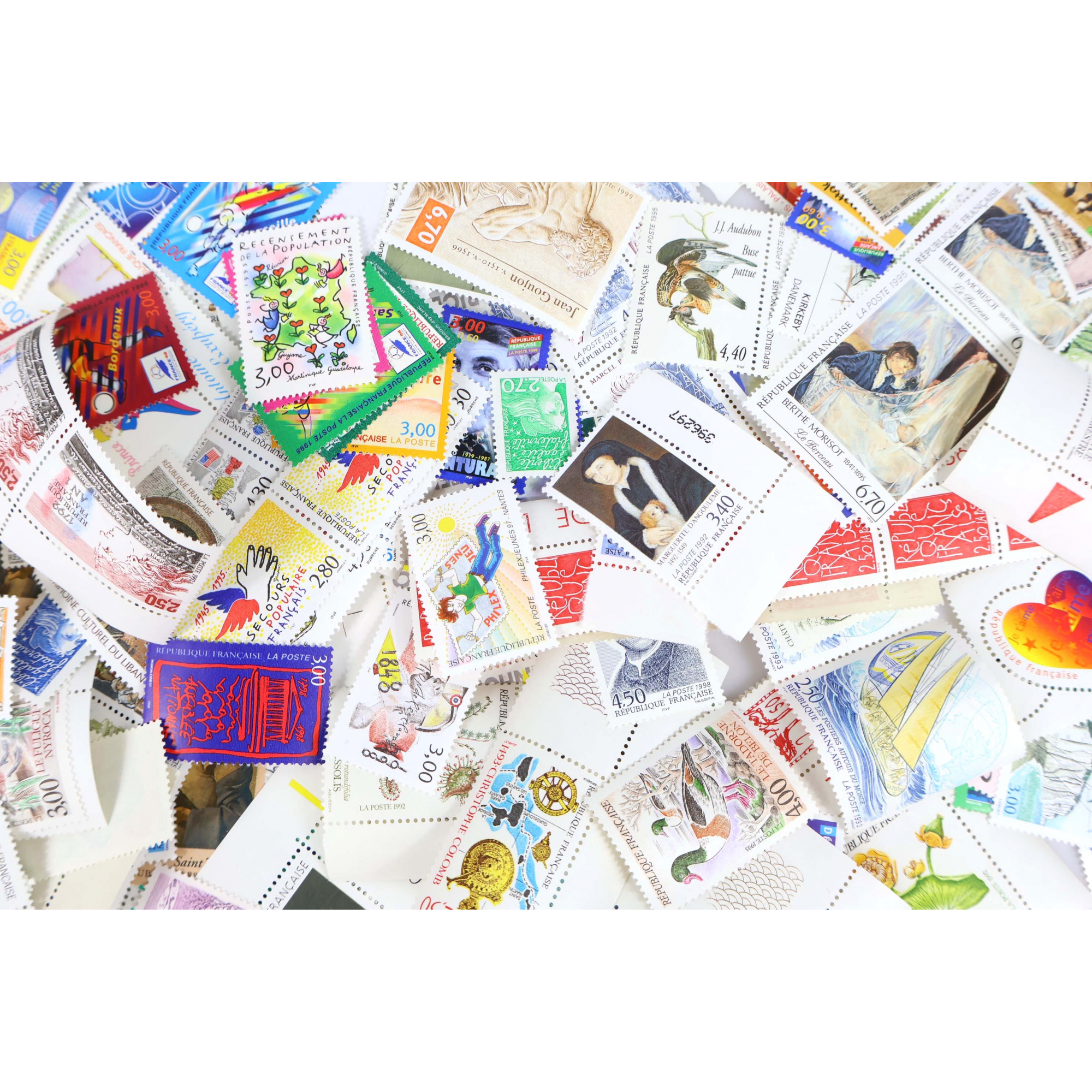 LOT TIMBRES EN FRANCS POUR AFFRANCHIR NEUFS**, VALEUR FACIALE 1122FFR