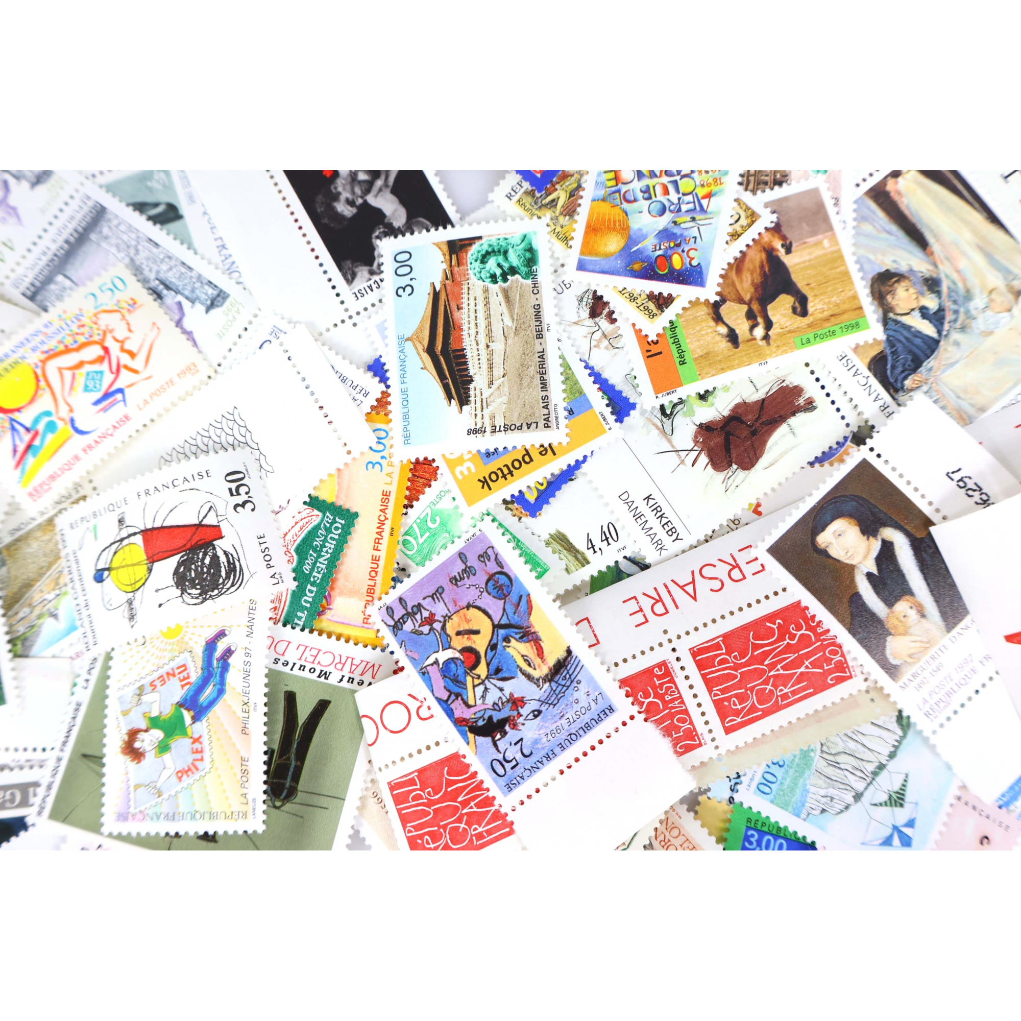 LOT TIMBRES EN FRANCS POUR AFFRANCHIR NEUFS**, VALEUR FACIALE 1122FFR