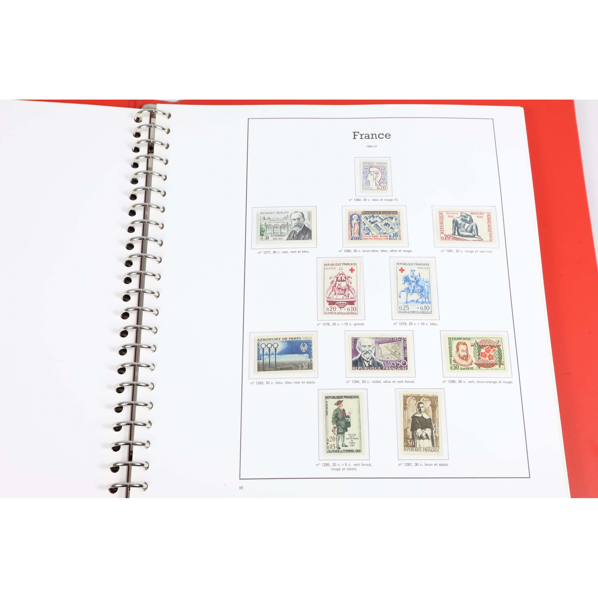 COLLECTION DE FRANCE DE 1960 À 1969 TIMBRES NEUFS CLASSEUR YT HAUT DE GAMME