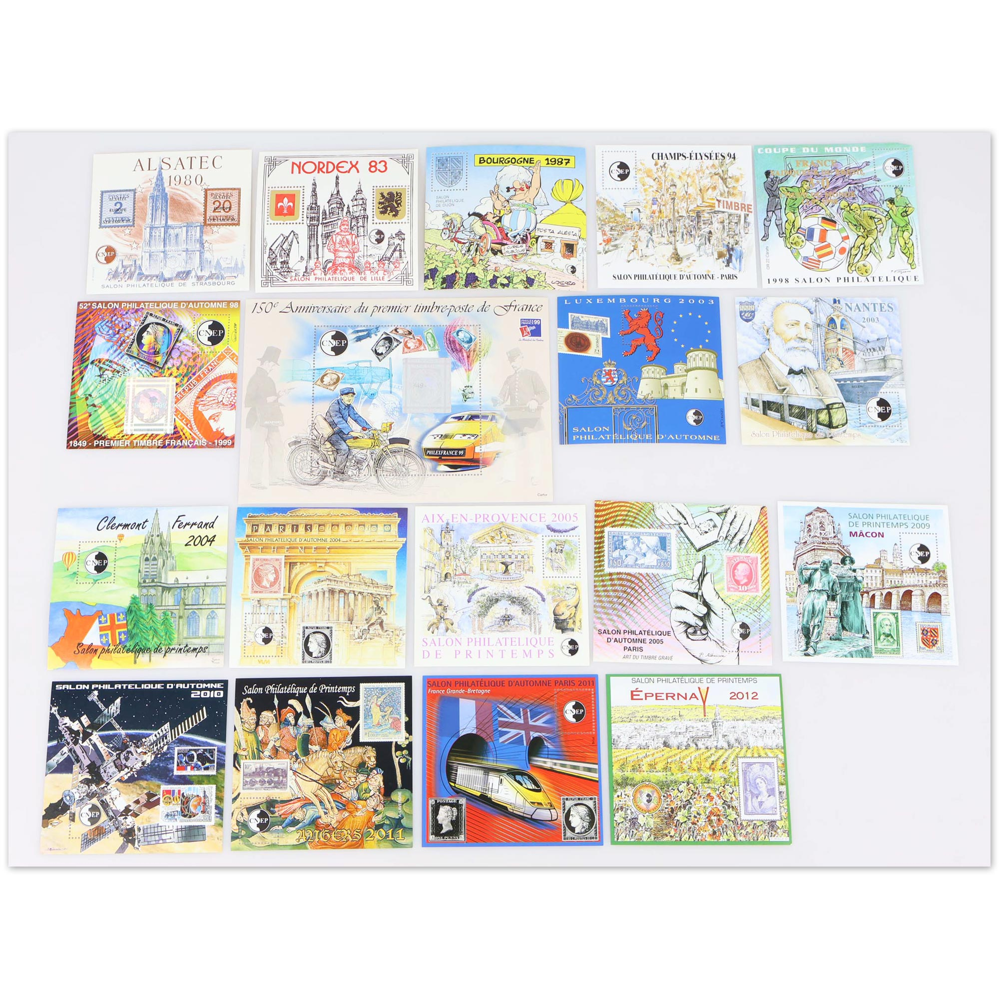 LOT DE 18 BLOCS CNEP DE FRANCE DE 1980 À 2012 NEUFS** COTE 319 EUROS