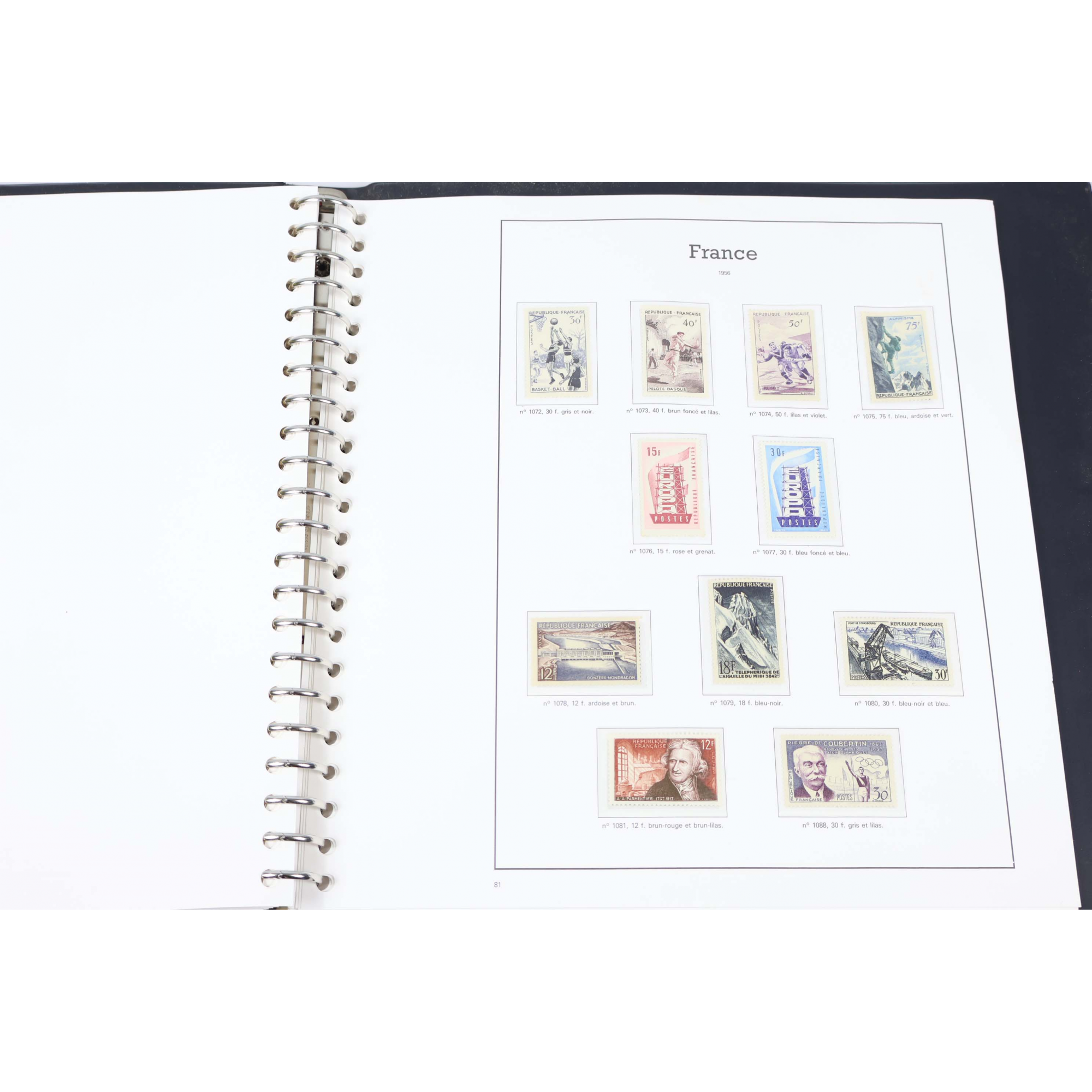 COLLECTION DE FRANCE DE 1945 À 1959 TIMBRES NEUFS, HUMIDITÉ PRÉSENTE, PRIX BAS