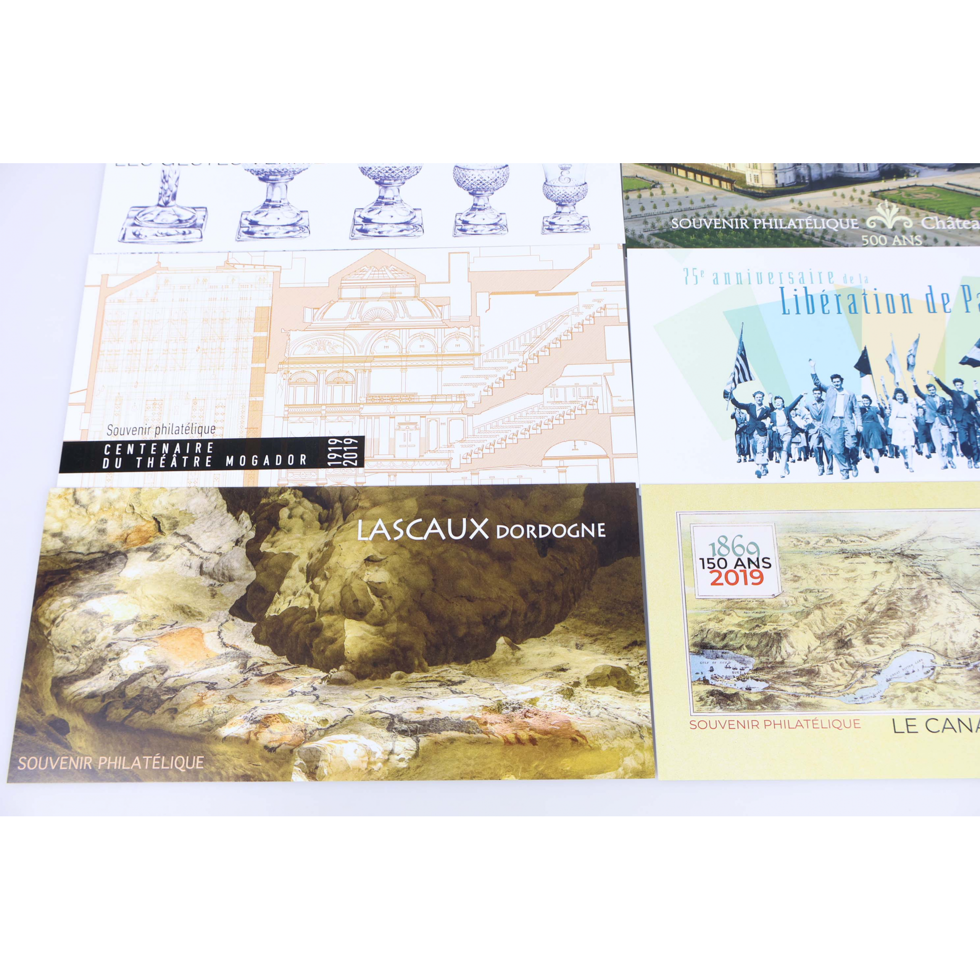 COLLECTION BLOCS SOUVENIRS FR 2019 ANNÉE COMPLÈTE SANS LE N° 161, TIMBRES NEUFS