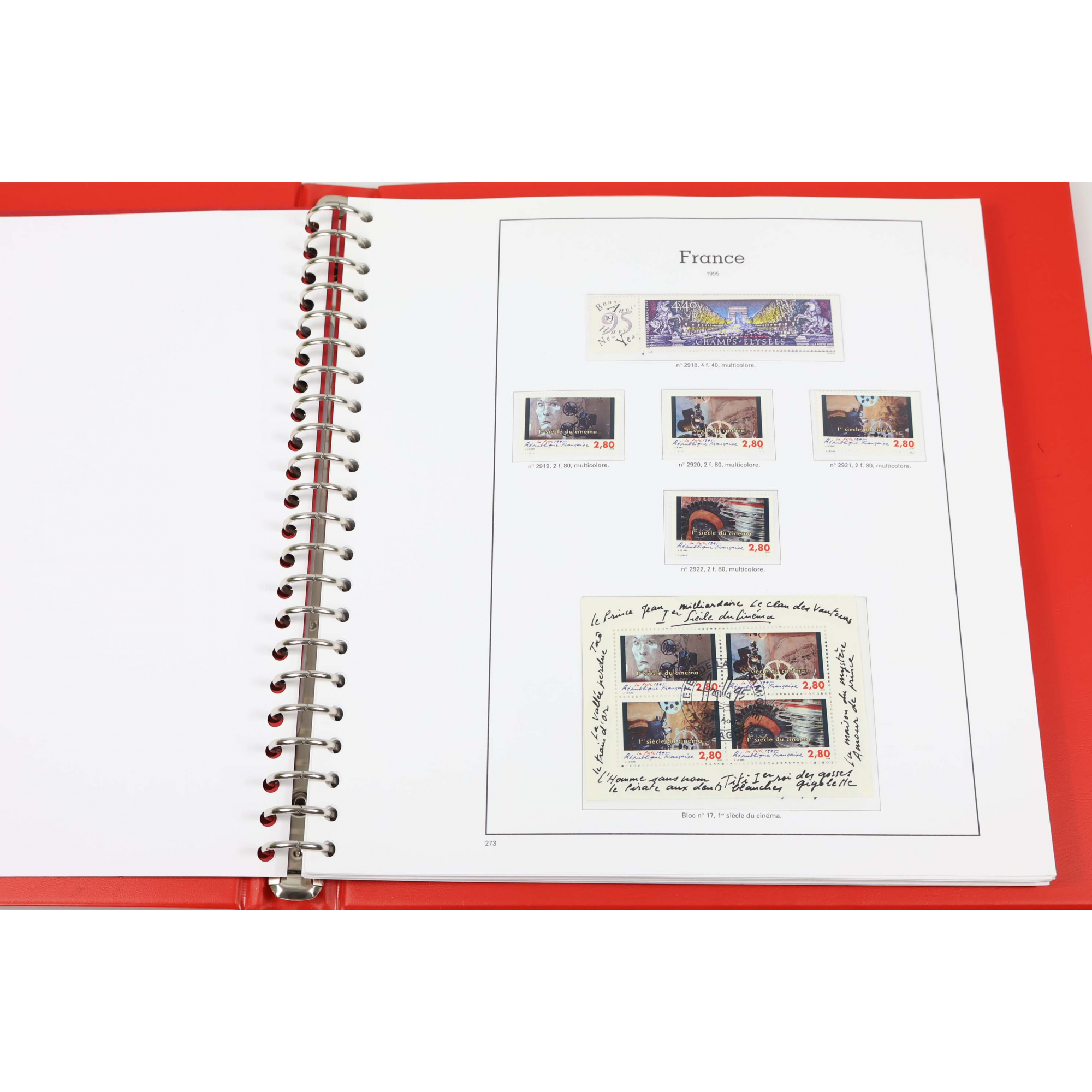 COLLECTION DE FRANCE 1995 À 1998 COMPLET TIMBRES NEUFS CLASSEUR YT HAUT DE GAMME