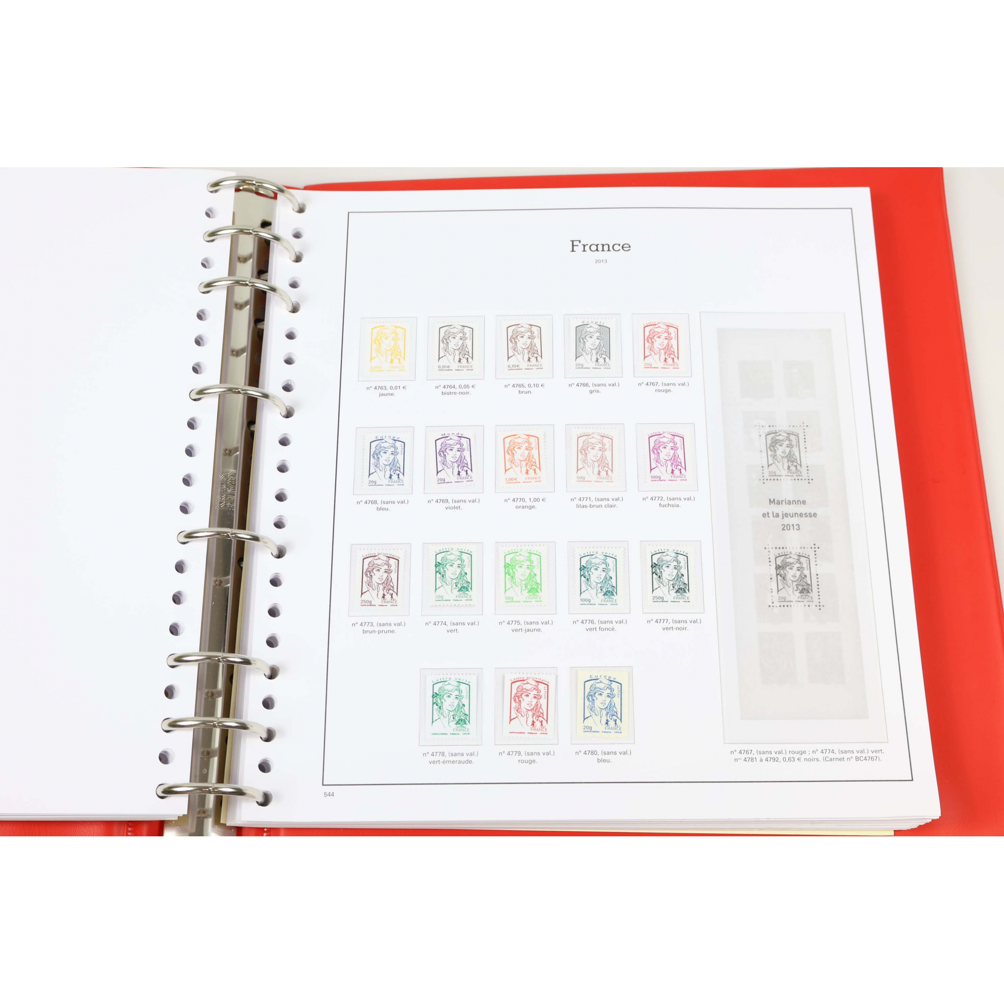 COLLECTION DE FRANCE 2011 À 2015 TIMBRES NEUFS CLASSEUR YT SUPRA HAUT DE GAMME