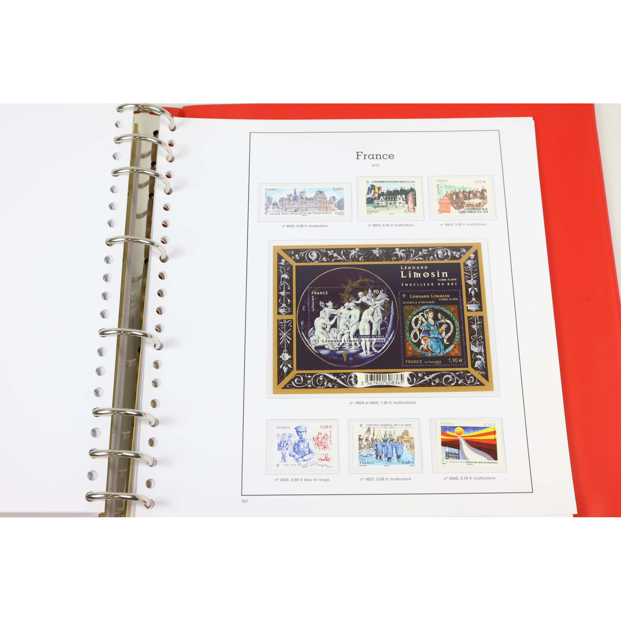 COLLECTION DE FRANCE 2011 À 2015 TIMBRES NEUFS CLASSEUR YT SUPRA HAUT DE GAMME