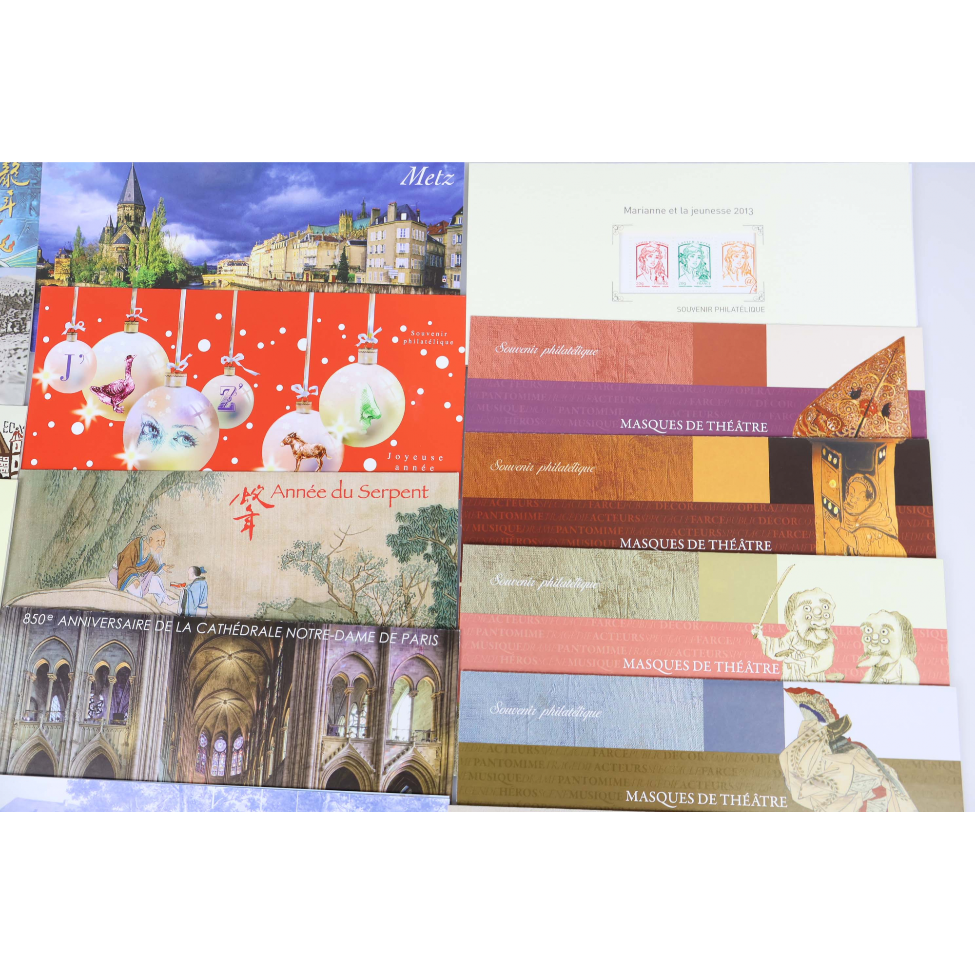 COLLECTION DE 24 BLOCS SOUVENIRS DE FRANCE DE 2012 ET 2013 COMPLET TIMBRES NEUFS