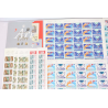 LOT EN FRANCS TIMBRES / FEUILLES / BLOCS / CARNETS VALEUR FACIALE 1021 FRANCS