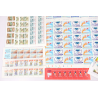 LOT EN FRANCS TIMBRES / FEUILLES / BLOCS / CARNETS VALEUR FACIALE 1021 FRANCS