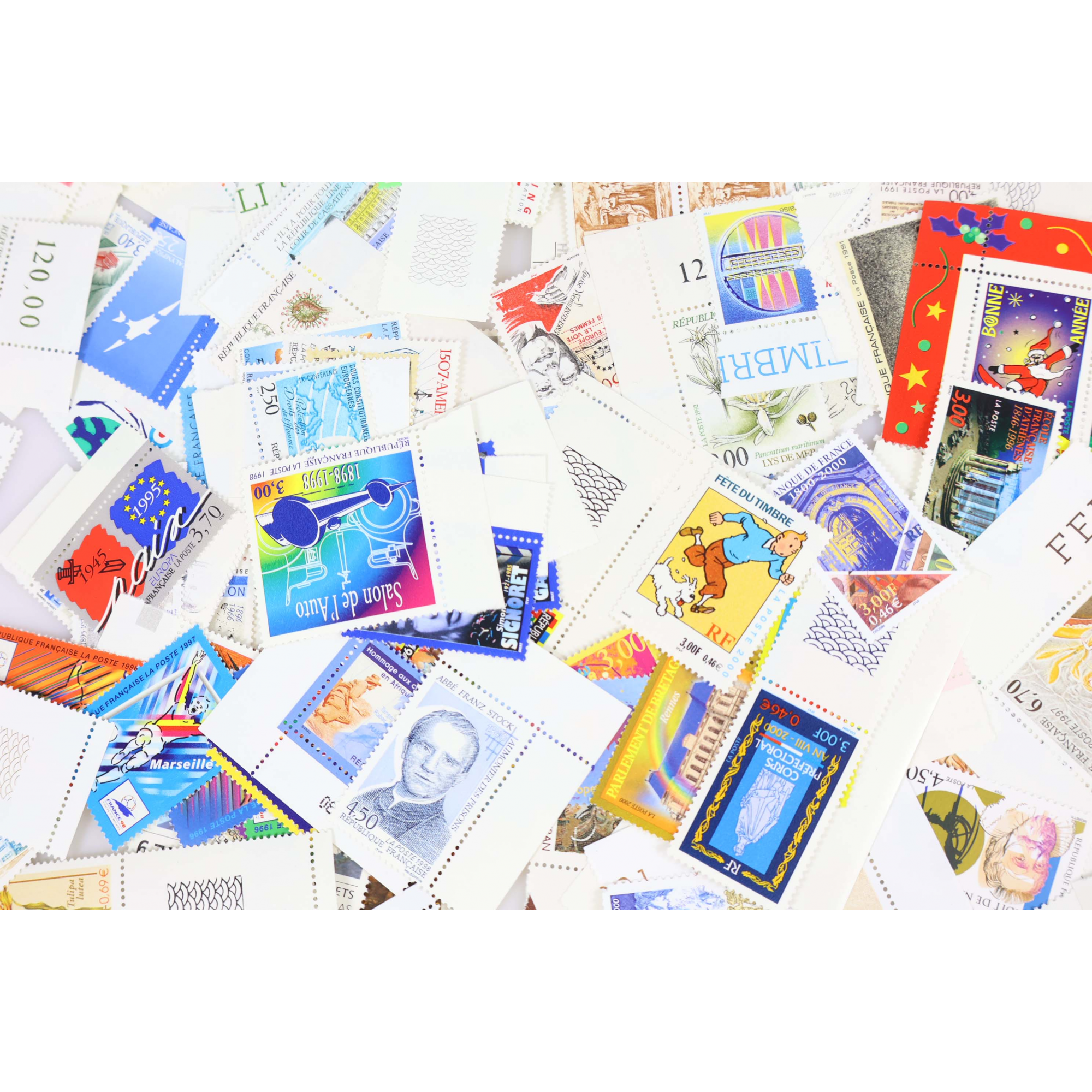 LOT EN FRANCS TIMBRES DE FRANCE BLOCS CARNETS FACIALE 2000 FRANCS TIMBRES NEUFS