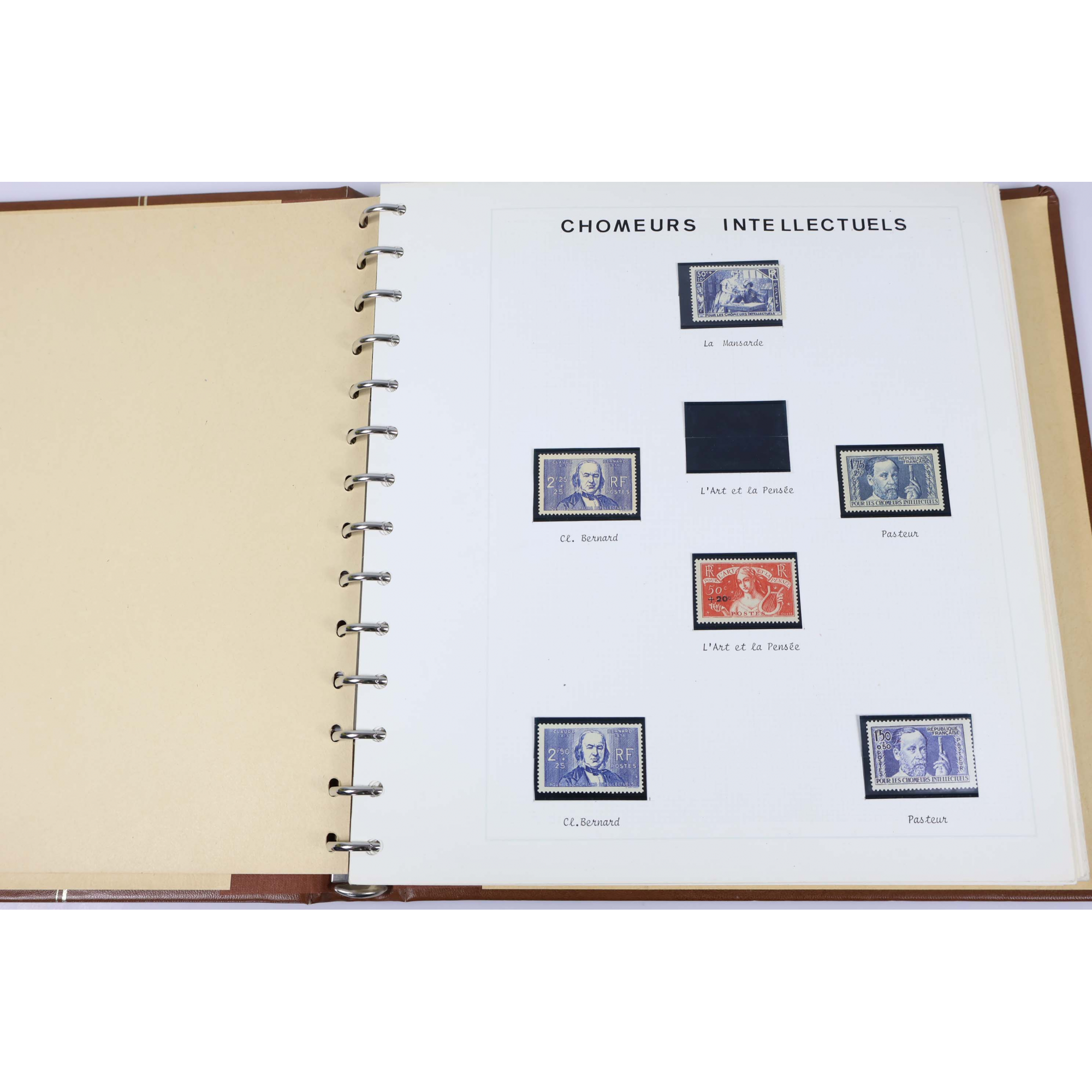 FRANCE, COLLECTION DE TIMBRES NEUFS** PA ET THÉMATIQUES SPORTS/TABLEAUX/CR/...