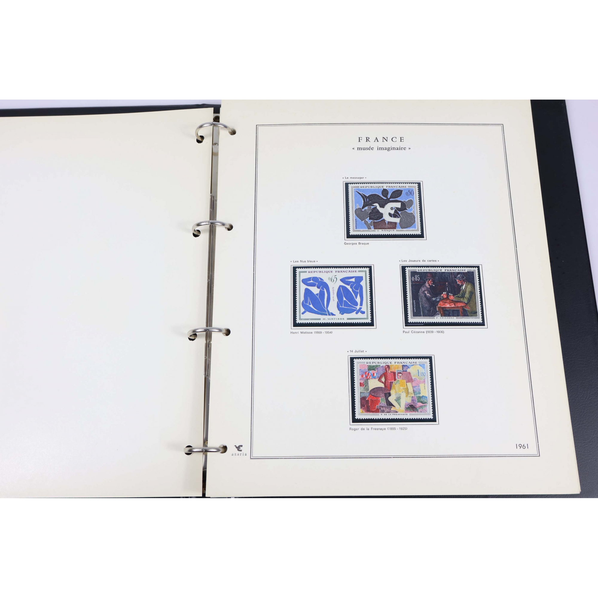 COLLECTION FRANCE MUSÉE IMAGINAIRE POSTE TIMBRES NEUFS CLASSEUR LUXE AZARIA