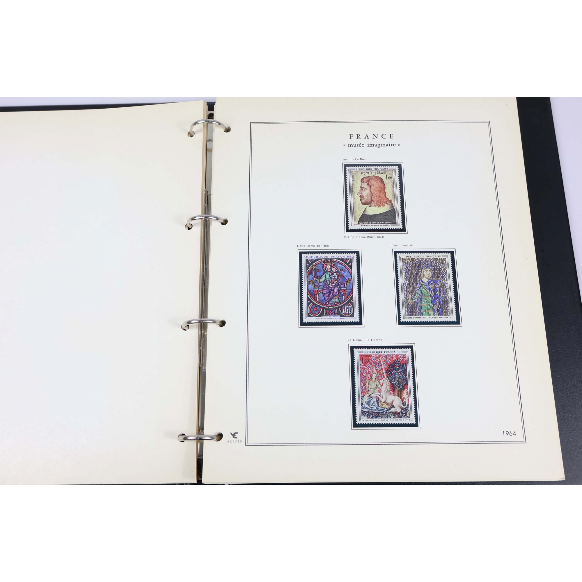 COLLECTION FRANCE MUSÉE IMAGINAIRE POSTE TIMBRES NEUFS CLASSEUR LUXE AZARIA
