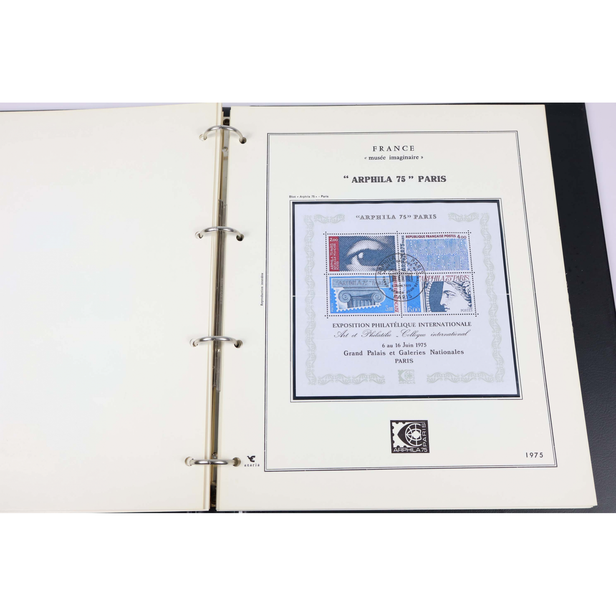 COLLECTION FRANCE MUSÉE IMAGINAIRE POSTE TIMBRES NEUFS CLASSEUR LUXE AZARIA