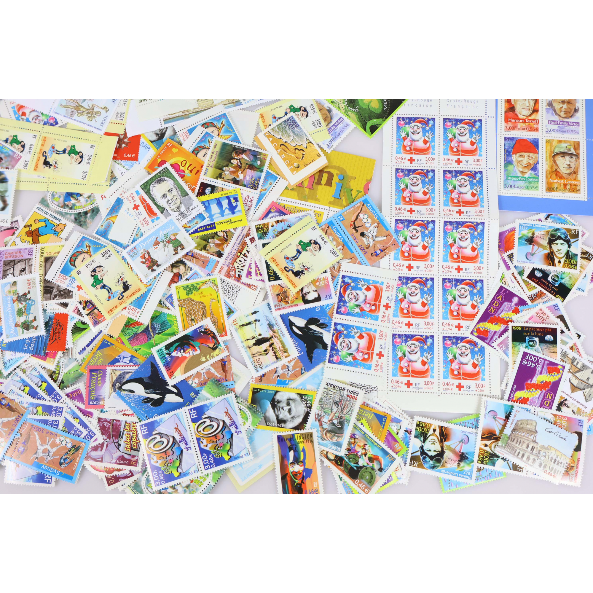 LOT DE 560 TIMBRES A 0.46€ EN BLOCS/TIMBRES-POSTES/CARNETS NEUFS FACIALE 257€