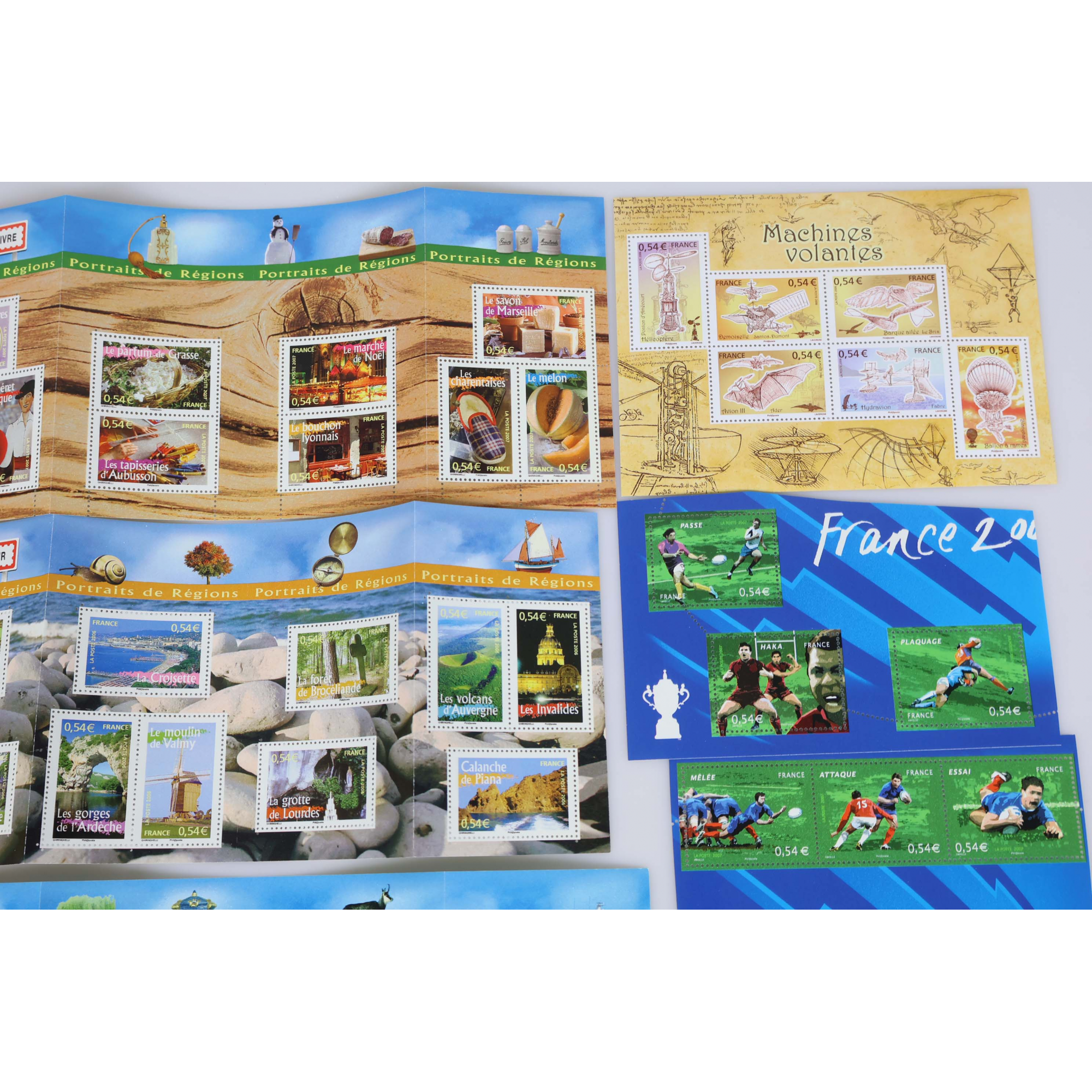 LOT DE 100 TIMBRES A 0.54€ EN BLOCS ET TIMBRES-POSTES NEUFS FACIALE 54€