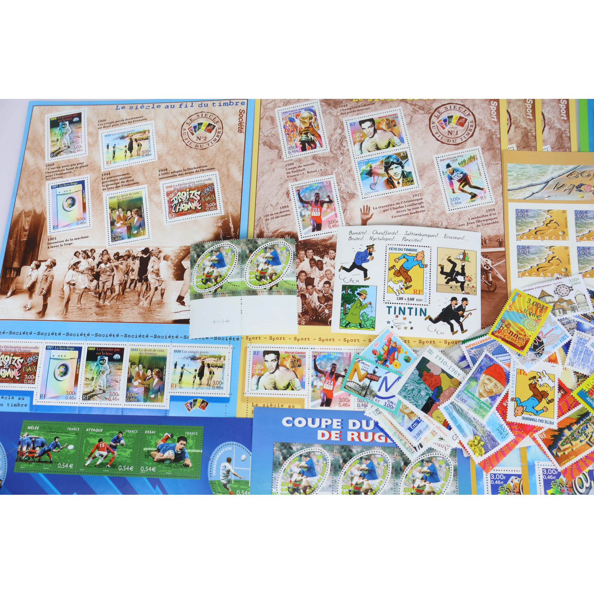 LOT DE TIMBRES NEUFS DE FRANCE EN EUROS AFFRANCHISSEMENT / COLLECTION + CNEP