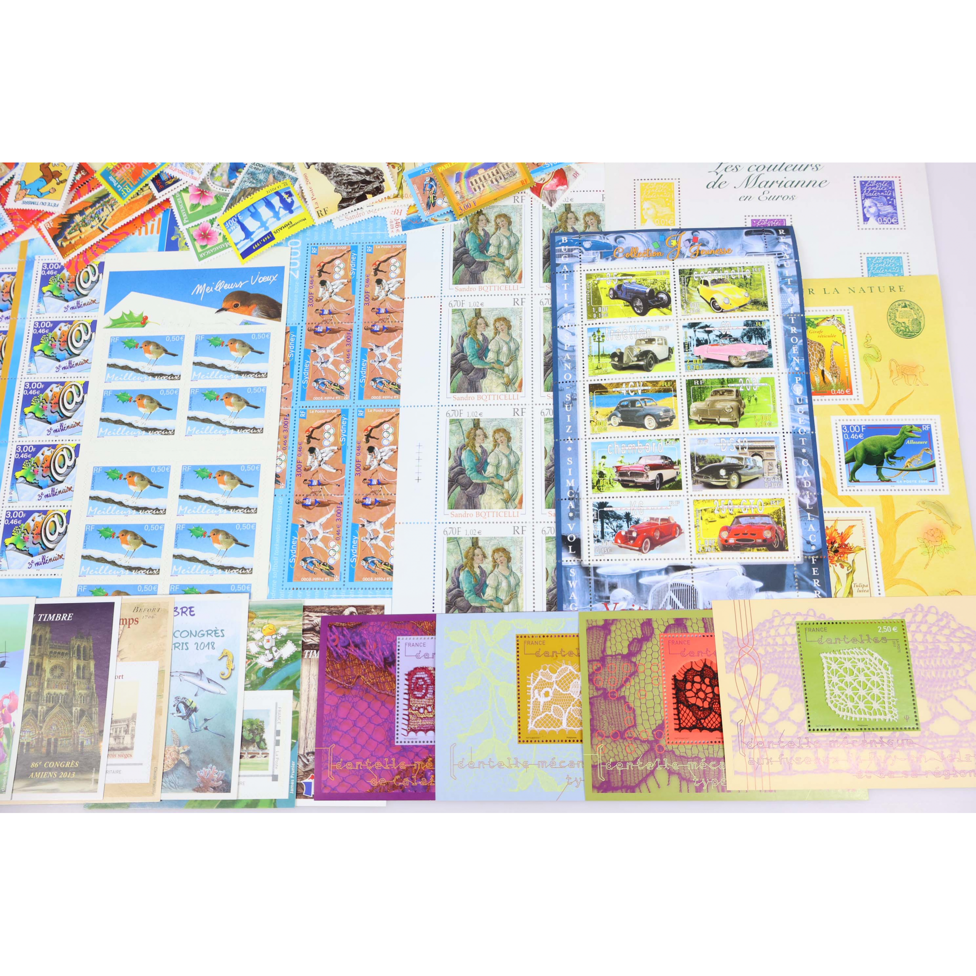 LOT DE TIMBRES NEUFS DE FRANCE EN EUROS AFFRANCHISSEMENT / COLLECTION + CNEP