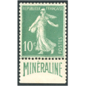 TIMBRE DE FRANCE N°188A MINERALINE REGOMMÉ CONSIDÉRÉ NEUF SANS GOMME COTE 600€
