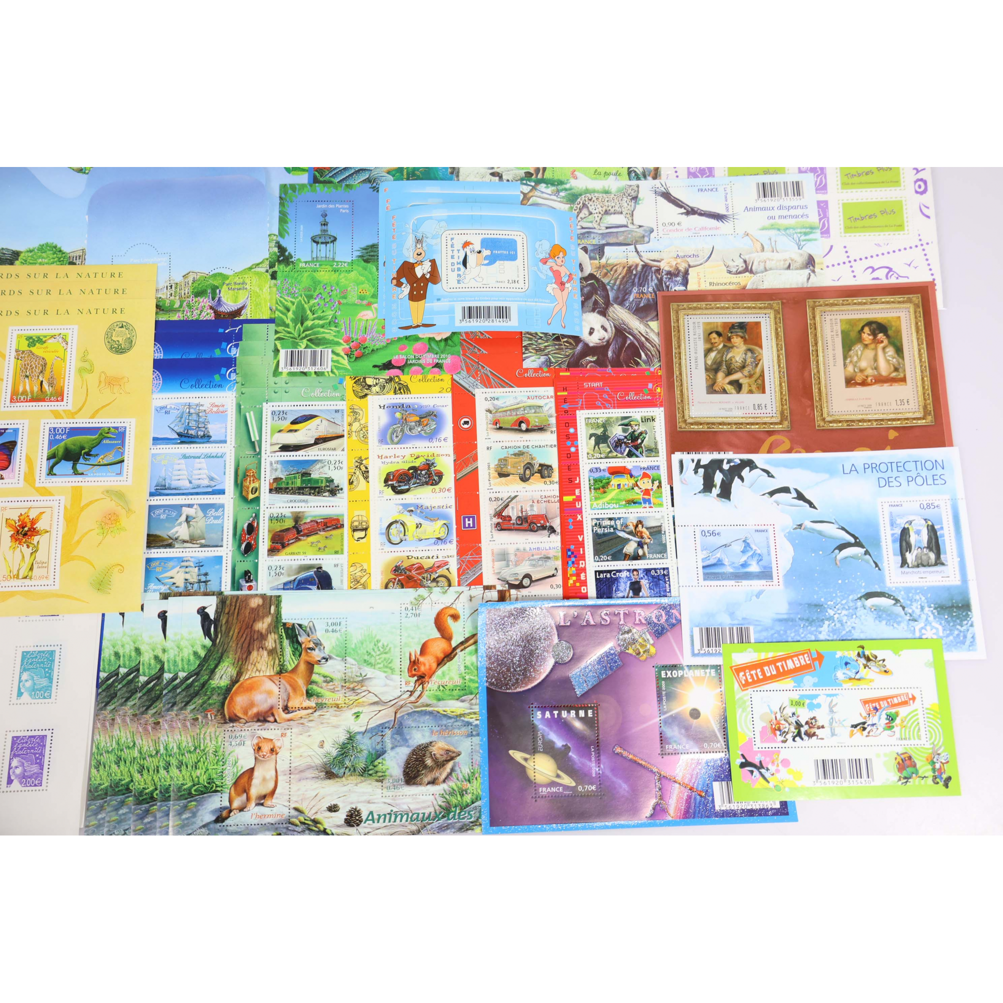 LOT IMPORTANT DE BLOCS-FEUILLETS EN EUROS TIMBRES NEUFS** FACIALE 417€