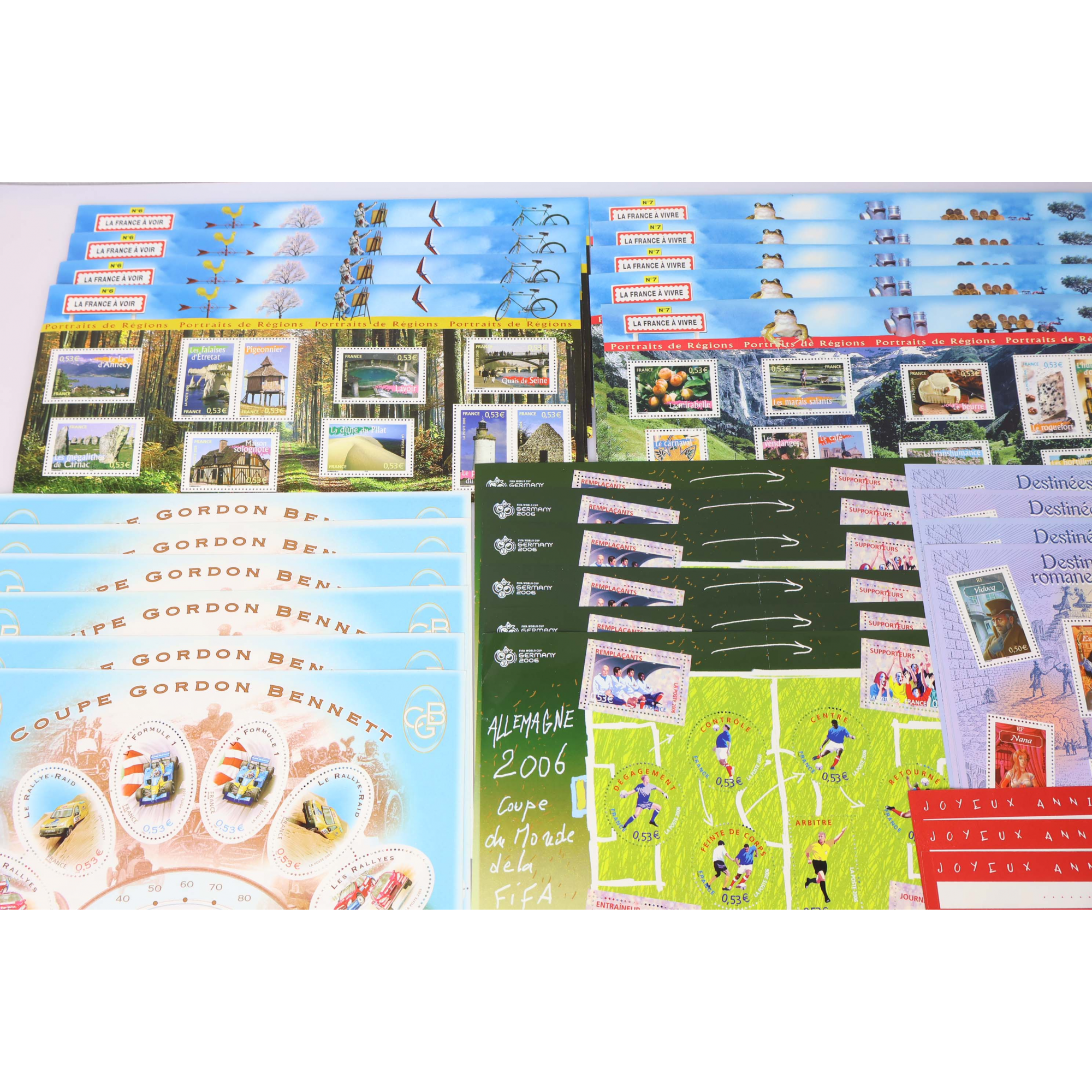 LOT IMPORTANT DE BLOCS-FEUILLETS EN EUROS TIMBRES NEUFS** FACIALE 282€