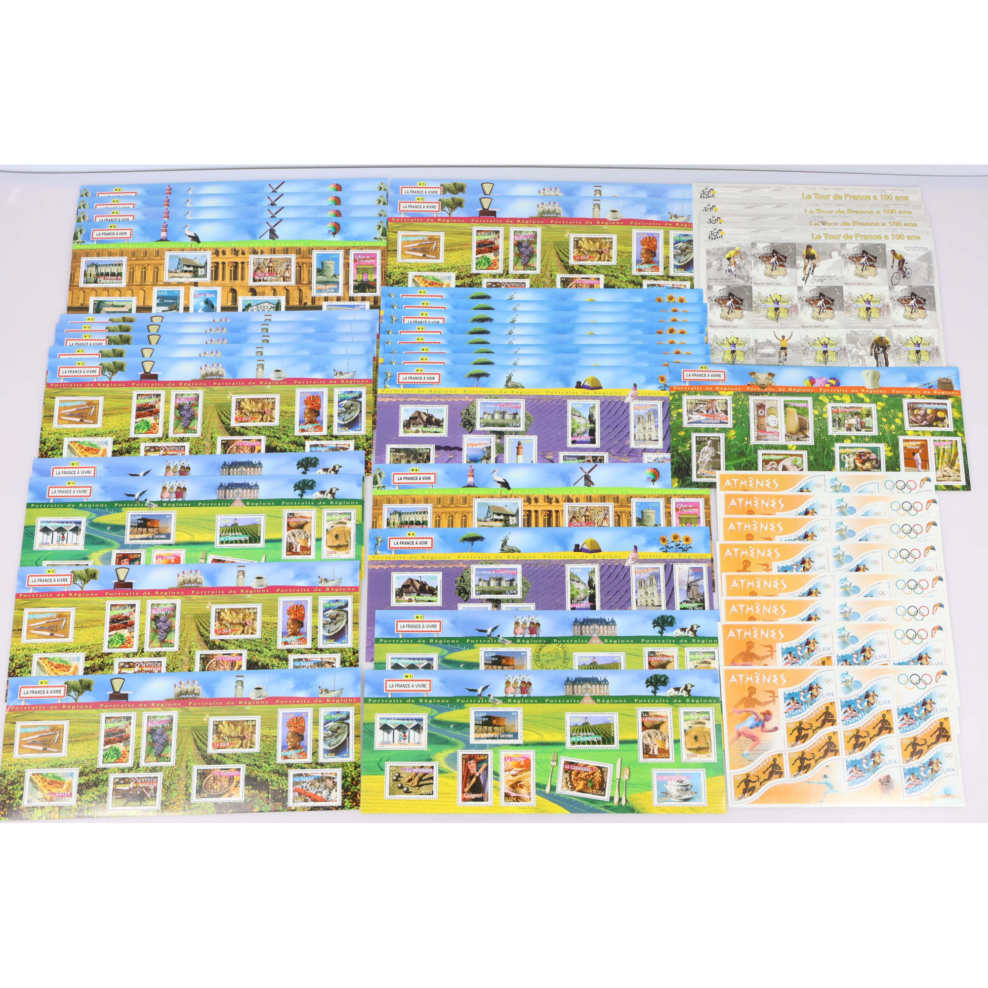 LOT DE 40 BLOCS DE TIMBRES-POSTE A 5€ IDÉAL POUR AFFRANCHISSEMENT FACIALE 200€