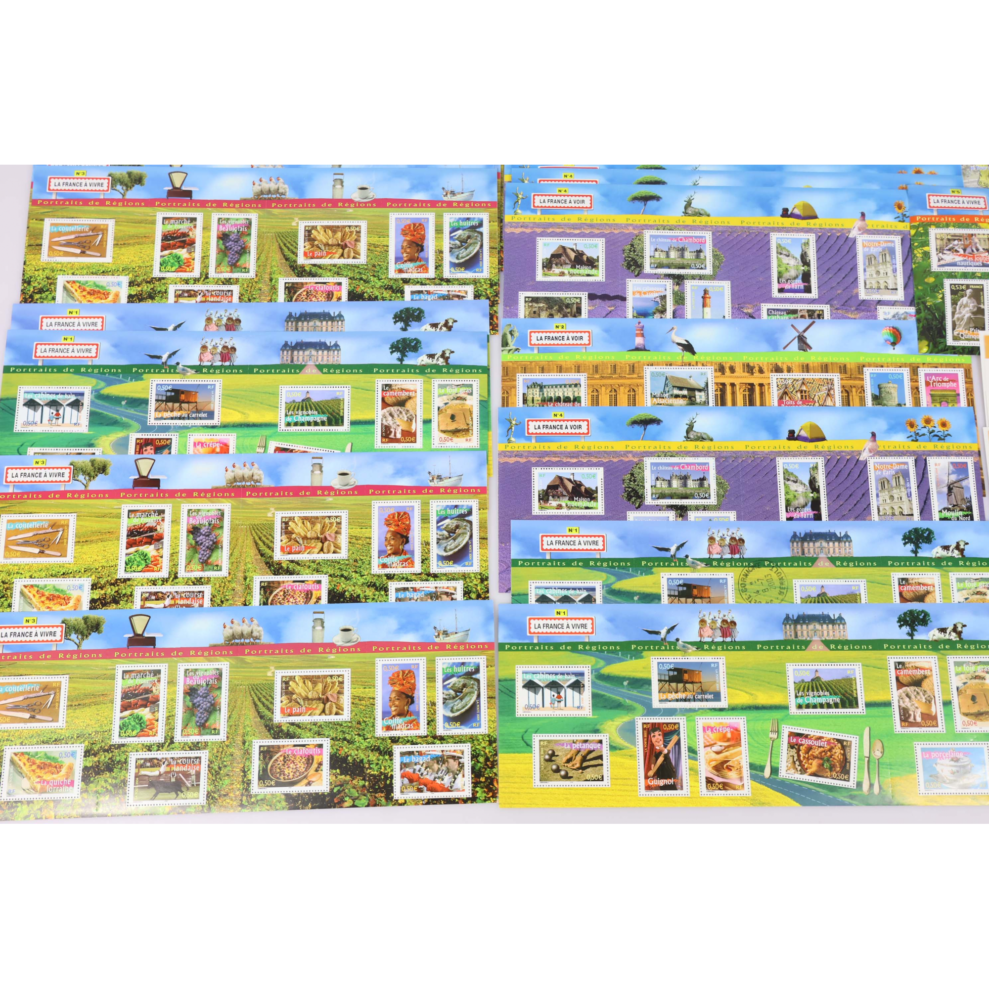 LOT DE 40 BLOCS DE TIMBRES-POSTE A 5€ IDÉAL POUR AFFRANCHISSEMENT FACIALE 200€