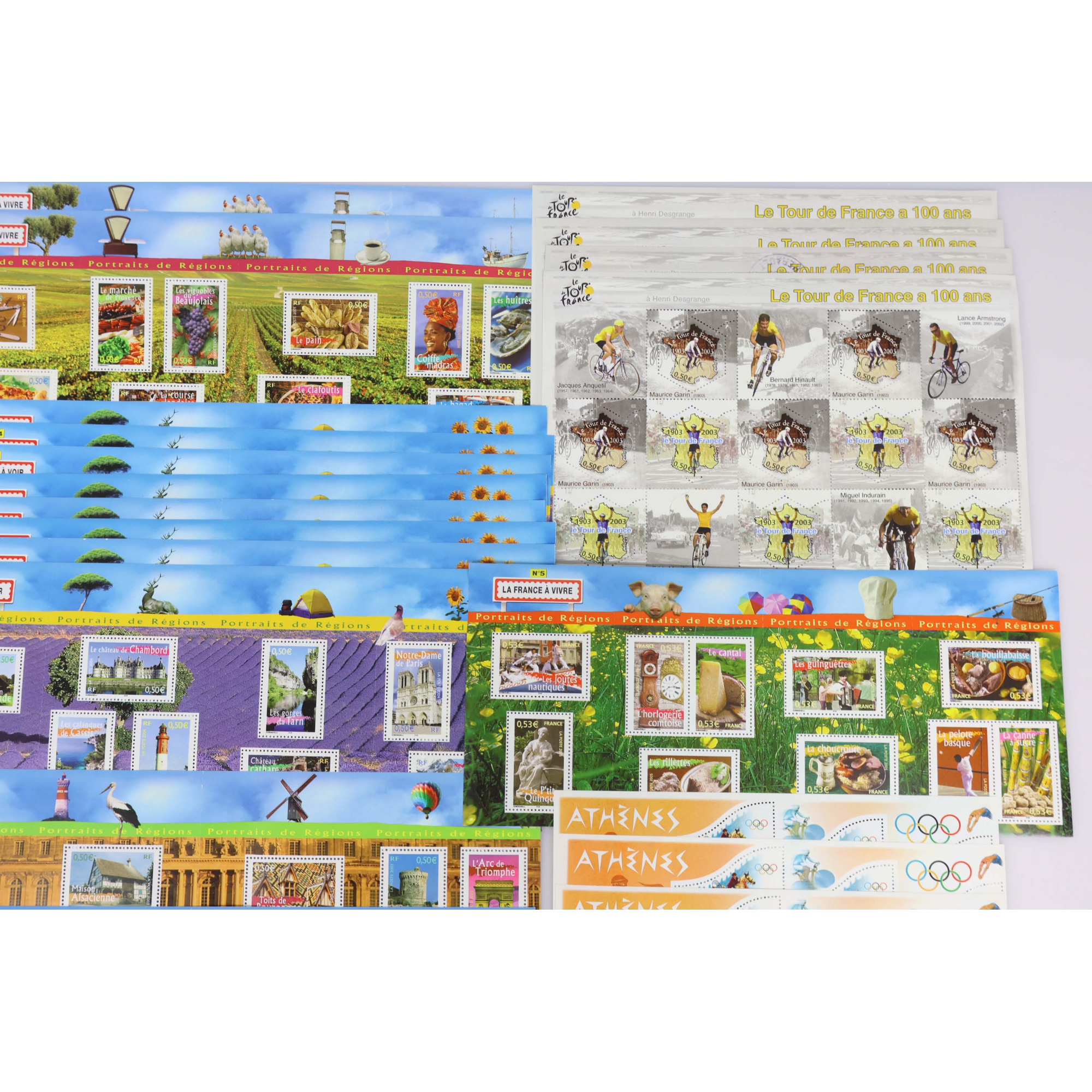 LOT DE 40 BLOCS DE TIMBRES-POSTE A 5€ IDÉAL POUR AFFRANCHISSEMENT FACIALE 200€