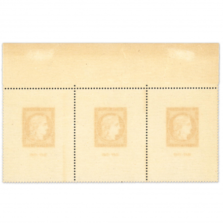 FRANCE N° 841b CITEX CENTENAIRE DU TIMBRE, BANDE DE 3 TIMBRES NEUFS - 1949