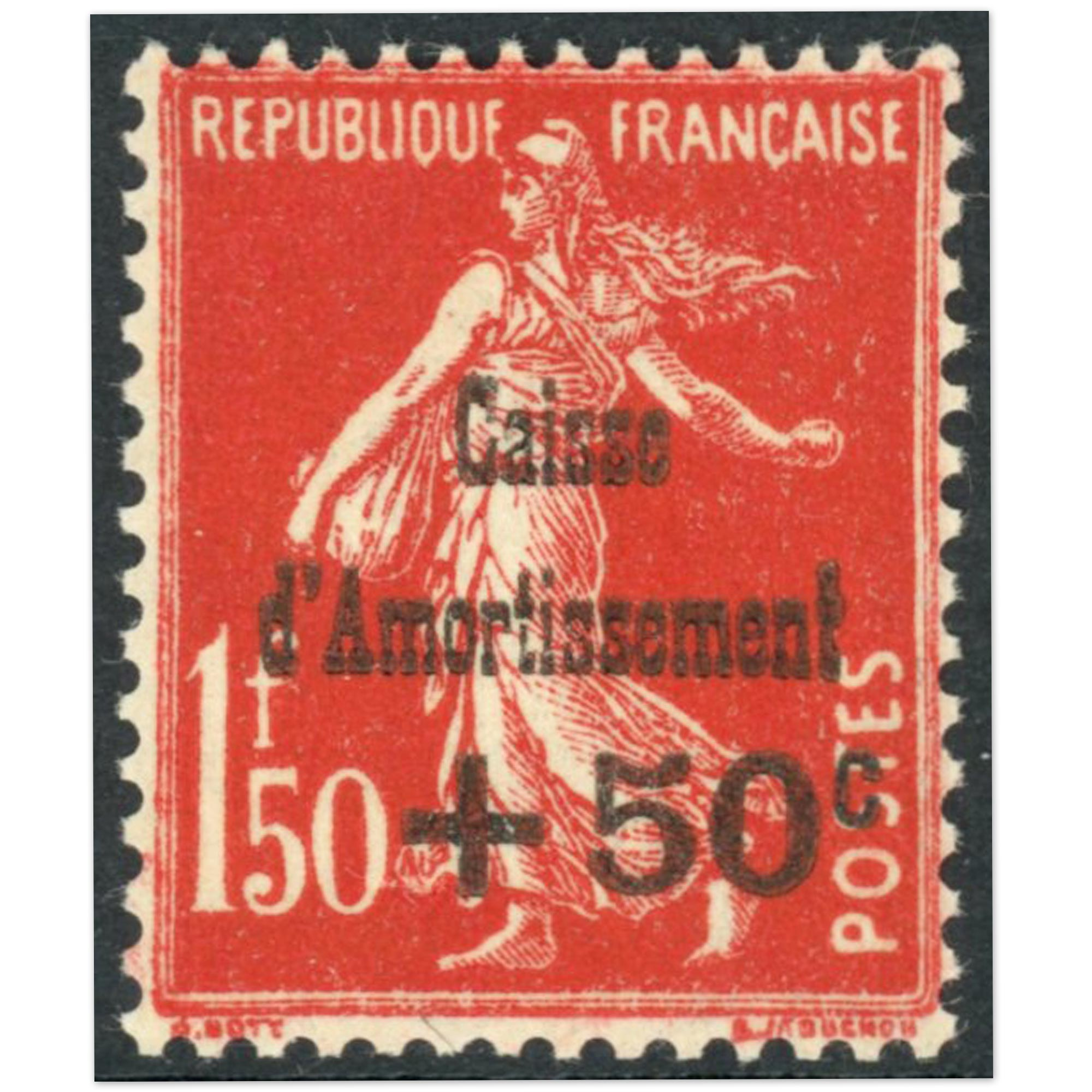 FRANCE, CAISSE D'AMORTISSEMENT TIMBRE N° 277 NEUF SANS CHARNIÈRE ANNÉE 1931