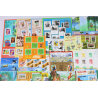 LOT DE TIMBRES-POSTE ET BLOCS EN EUROS FACIALE 134€ COLLECTION/AFFRANCHISSEMENT