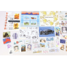 LOT DE BLOCS-FEUILLETS ET TIMBRES NEUFS** DE FRANCE DE 2019 FACIALE 122€