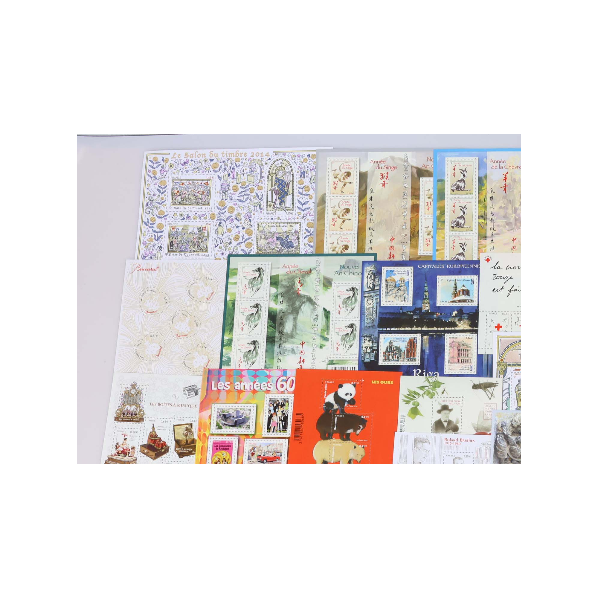 FRANCE DE 2014 A 2016 LOT DE TIMBRES ET BLOCS-FEUILLETS NEUFS** FACIALE 207€