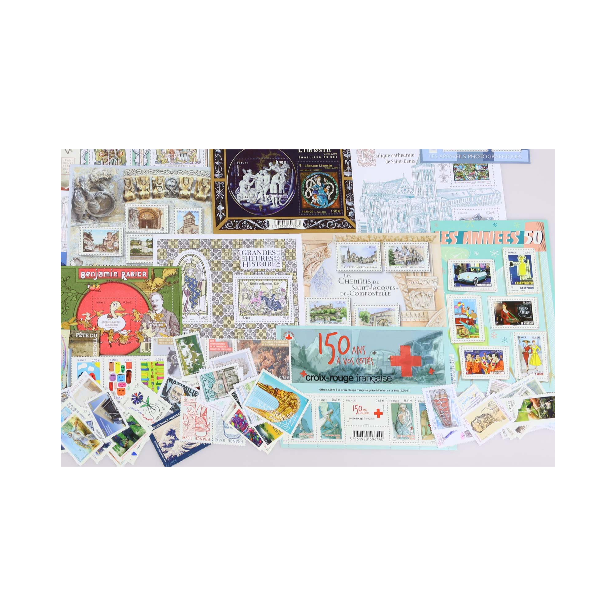 FRANCE DE 2014 A 2016 LOT DE TIMBRES ET BLOCS-FEUILLETS NEUFS** FACIALE 207€