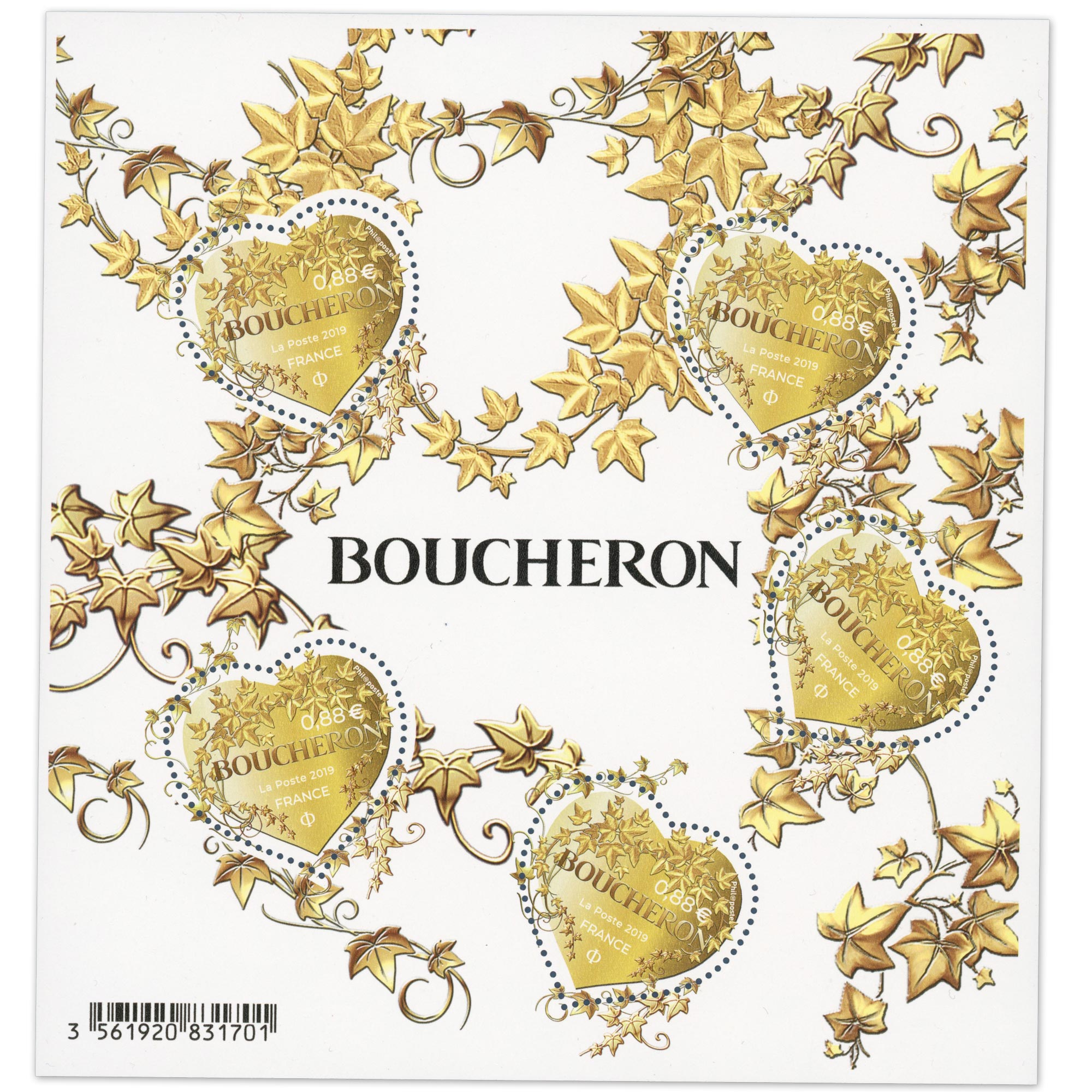 BLOC-FEUILLET FRANCE N°146 SAINT-VALENTIN COEUR DE BOUCHERON NEUF** ANNÉE 2019