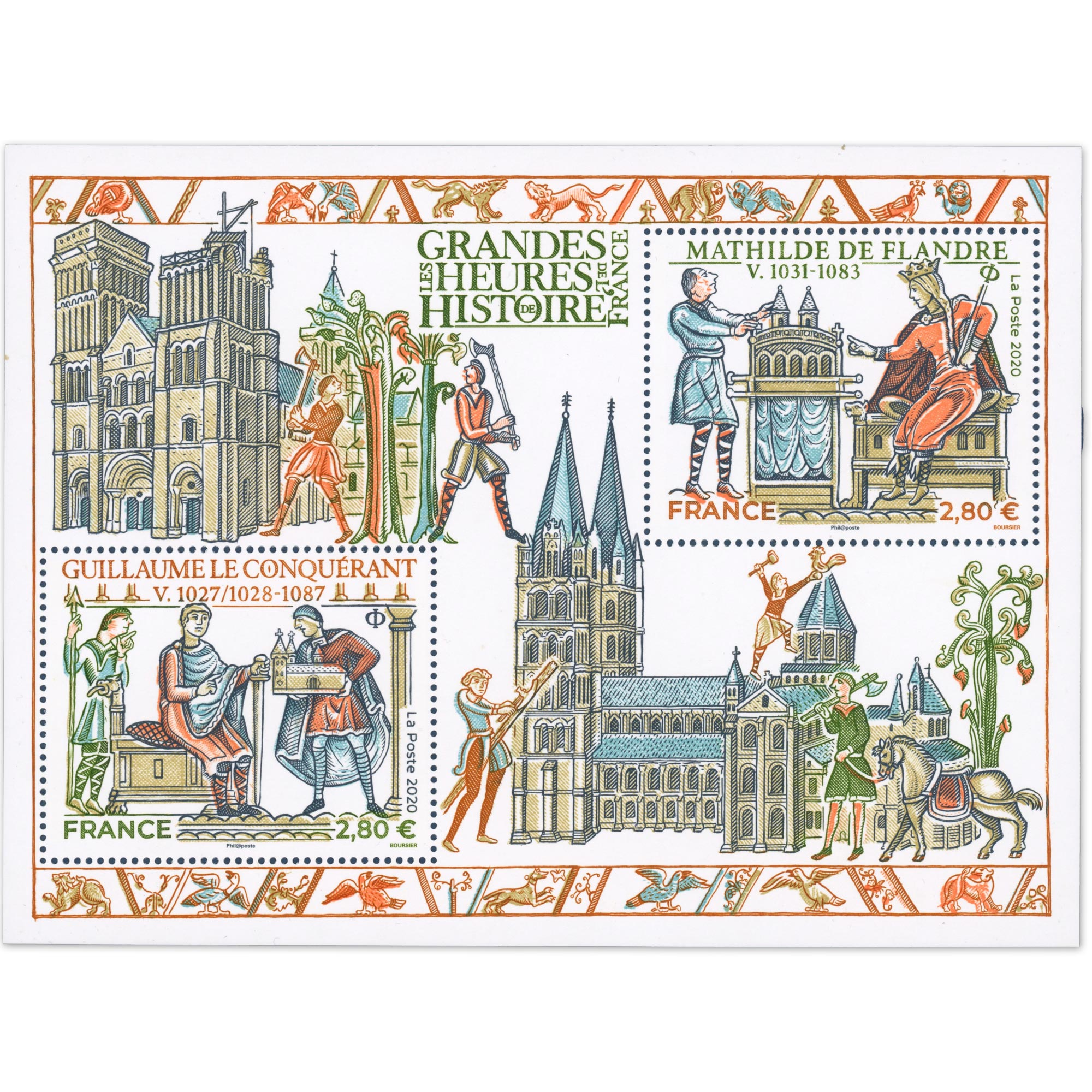 FEUILLET FRANCE NEUF** N°F5455 GRANDES HEURES DE L'HISTOIRE DE FRANCE ANNÉE 2020