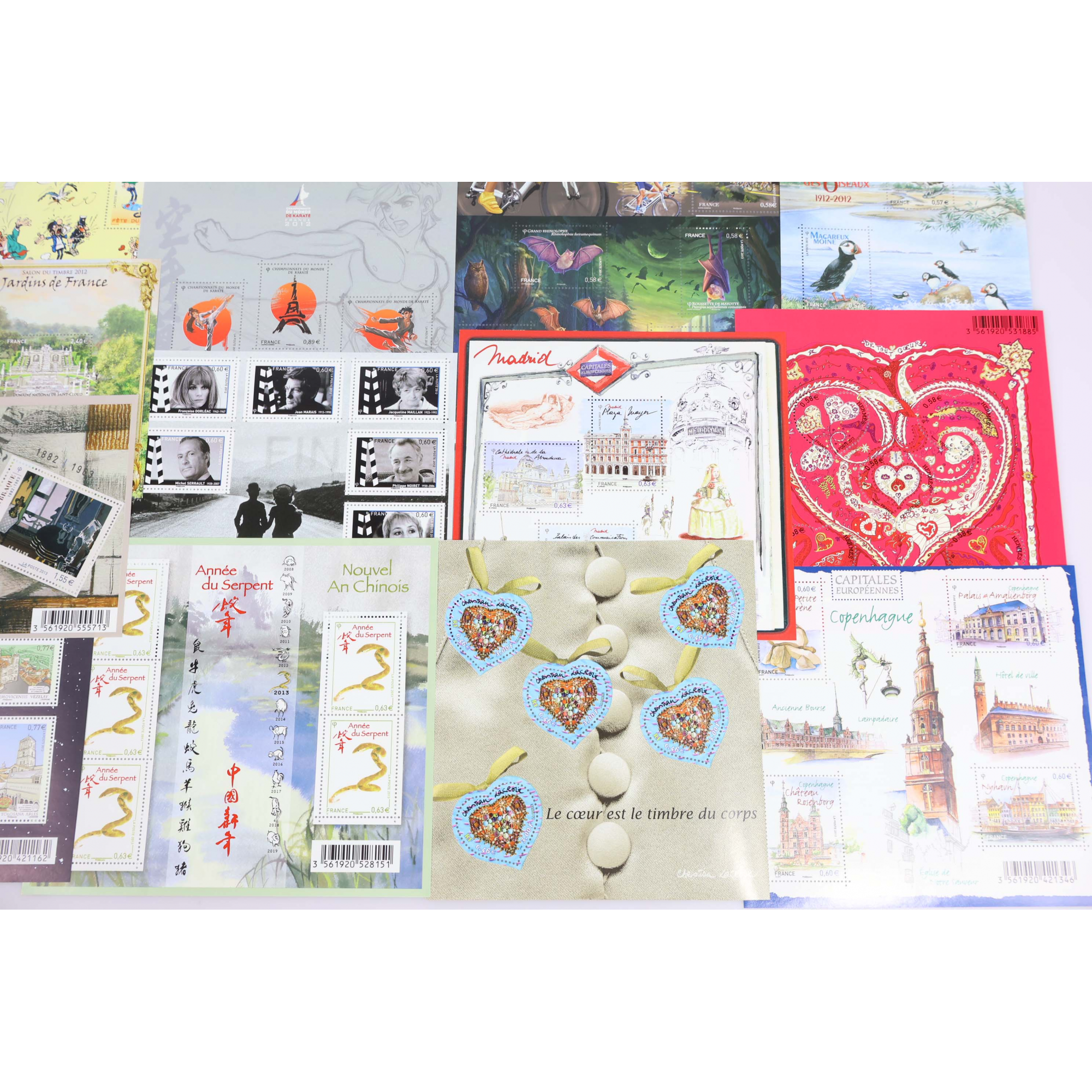 LOT DE BLOCS DE FRANCE TIMBRES NEUFS FACIALE 102€ POUR COURRIERS / COLLECTION