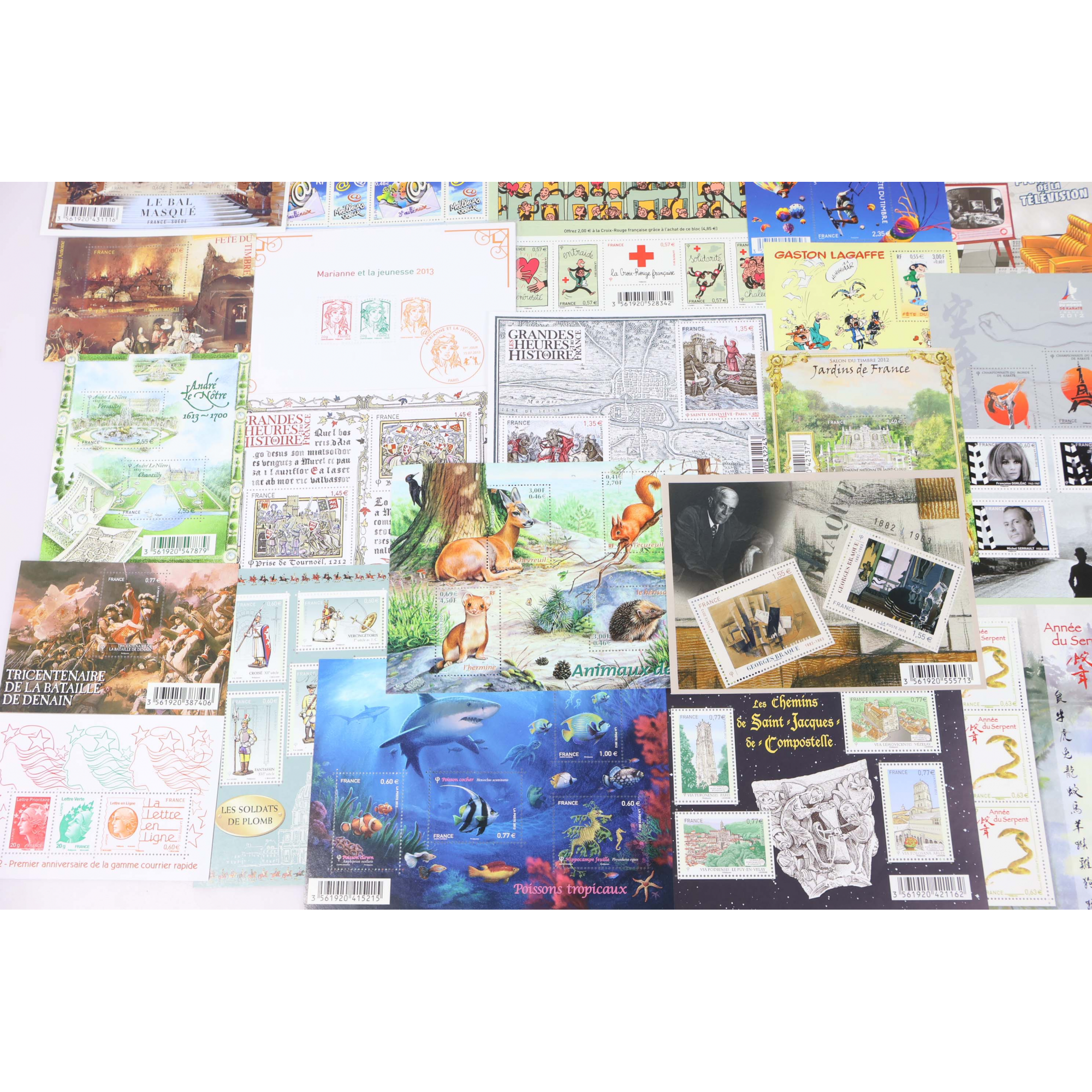 LOT DE BLOCS DE FRANCE TIMBRES NEUFS FACIALE 102€ POUR COURRIERS / COLLECTION