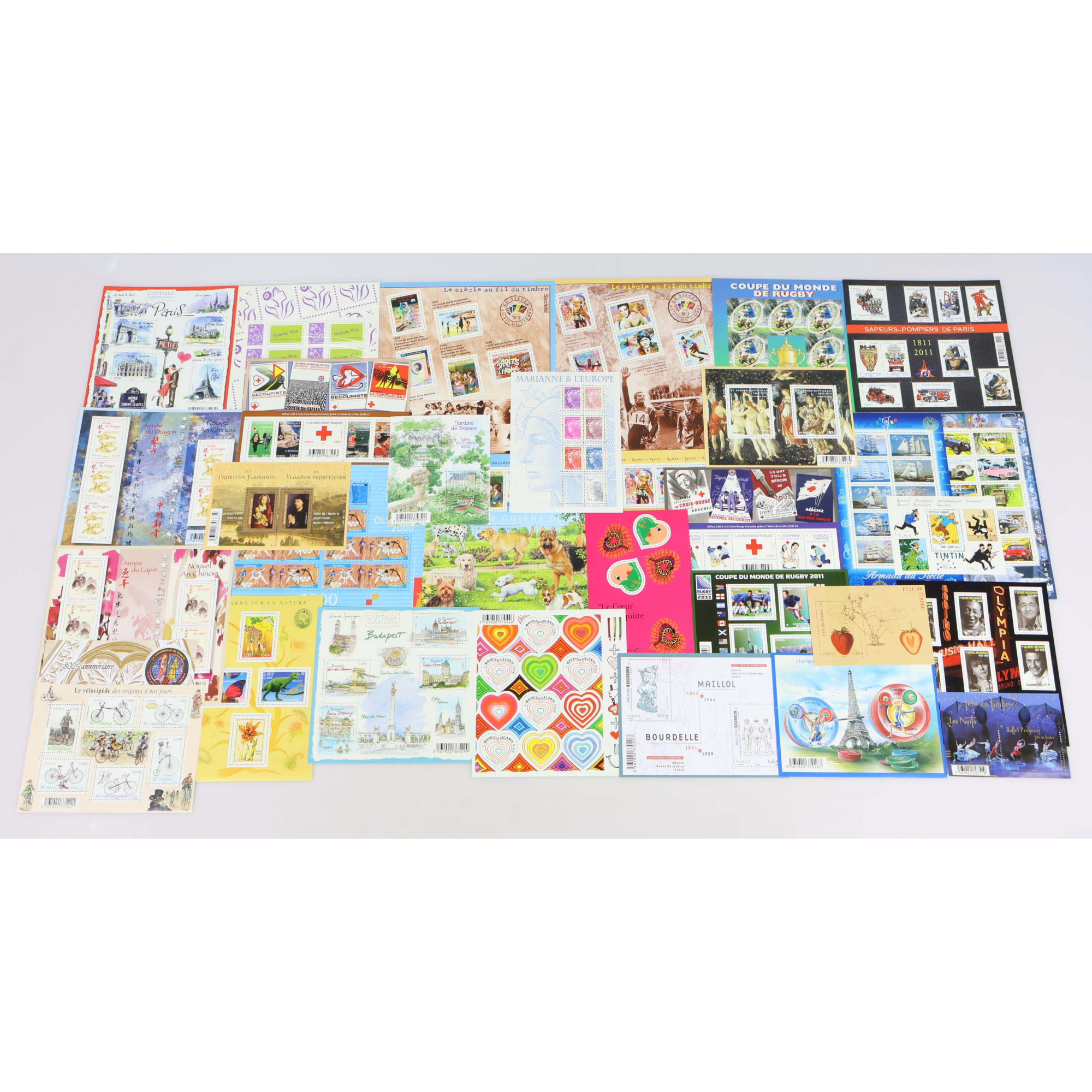 LOT DE BLOCS DE FRANCE TIMBRES NEUFS FACIALE 101€ POUR COURRIERS / COLLECTION